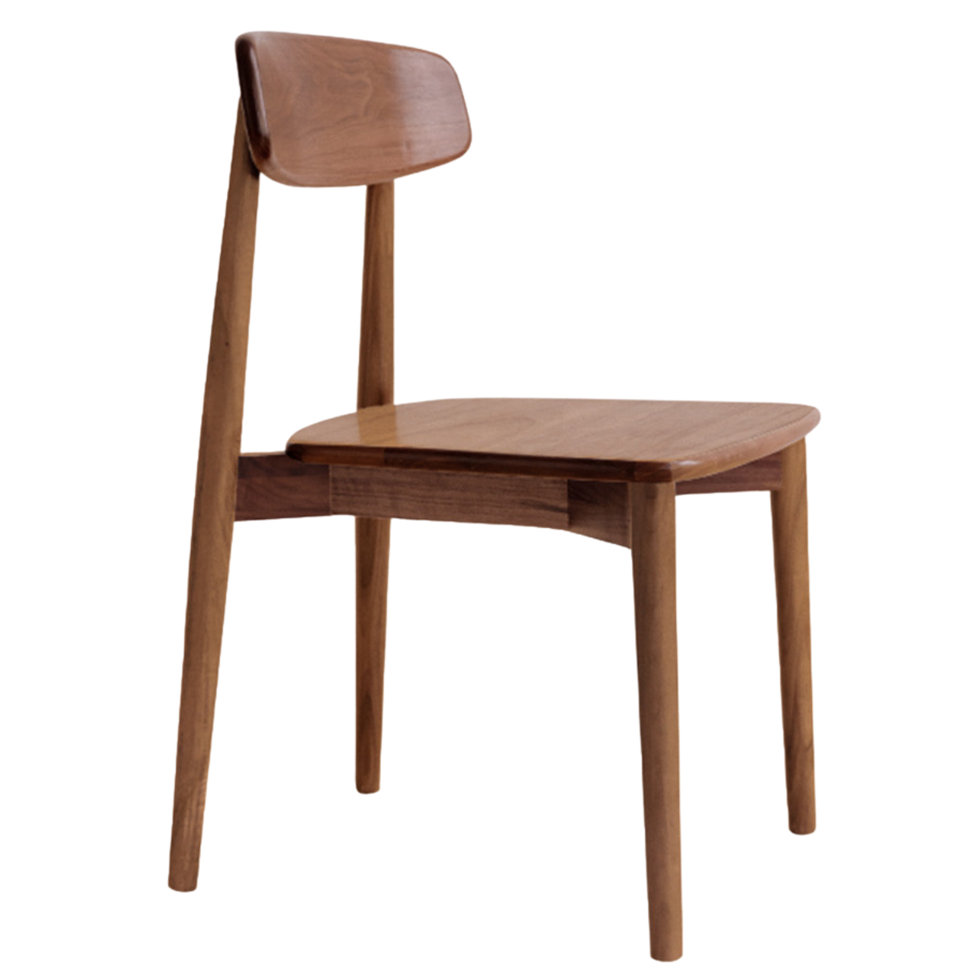 Set 4 pcs Black Walnut, White Ash, Oak, Sandalwood, Solid Rubberwood - Chair