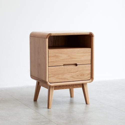 Oak, Beech solid wood nightstand