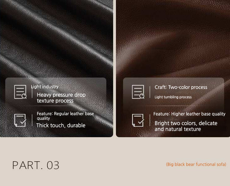 Genuine Leather Zero-Wall Recliner – Piano-Key Electric Sofa