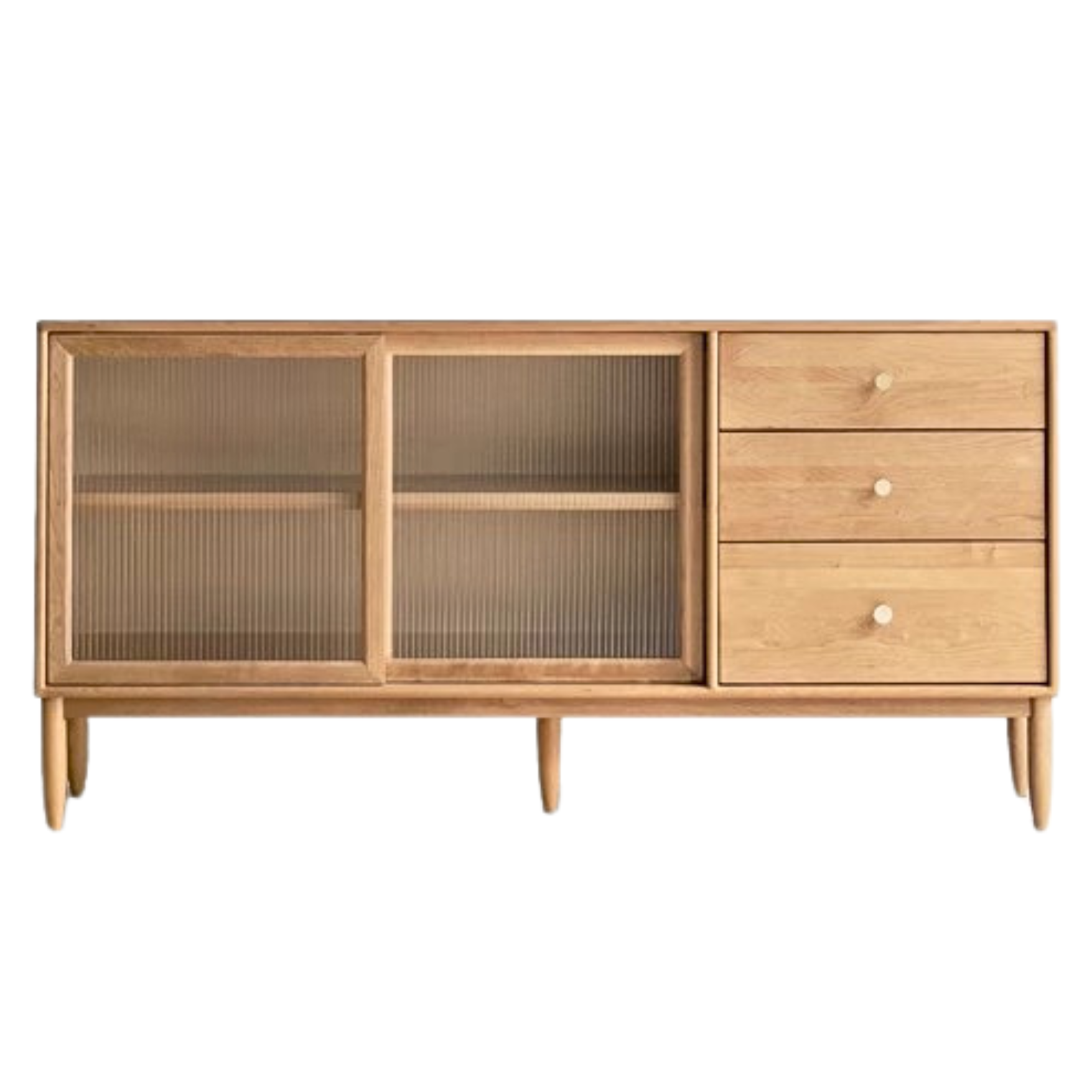 Cherry Solid Wood Sideboard High Cabinet Multi-Functional Buffet