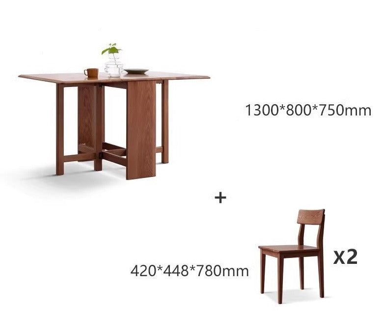 Oak Solid wood retractable dining table "