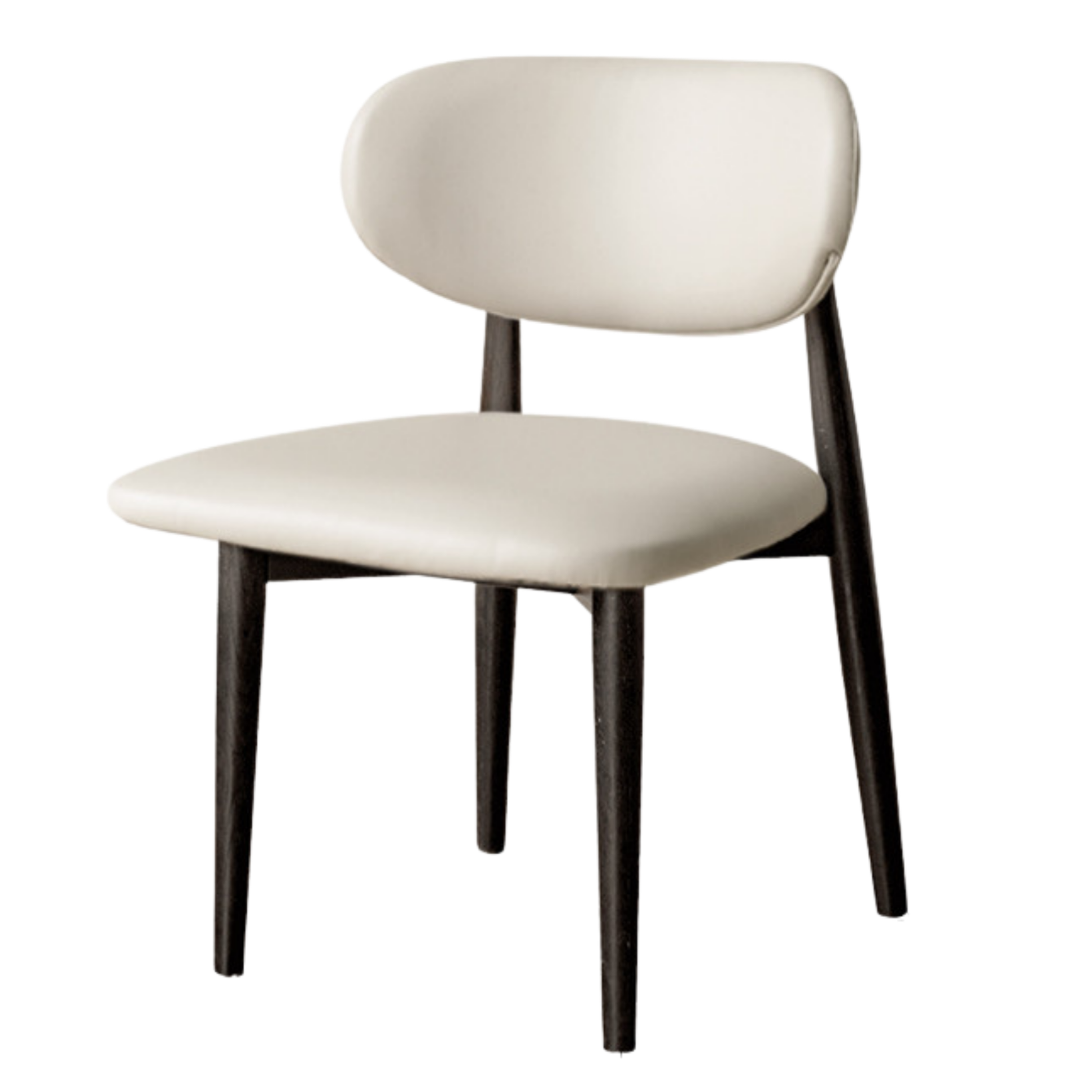 4 pcs Oak Solid Wood, Solid Rubberwood Modern Soft Dining Chair