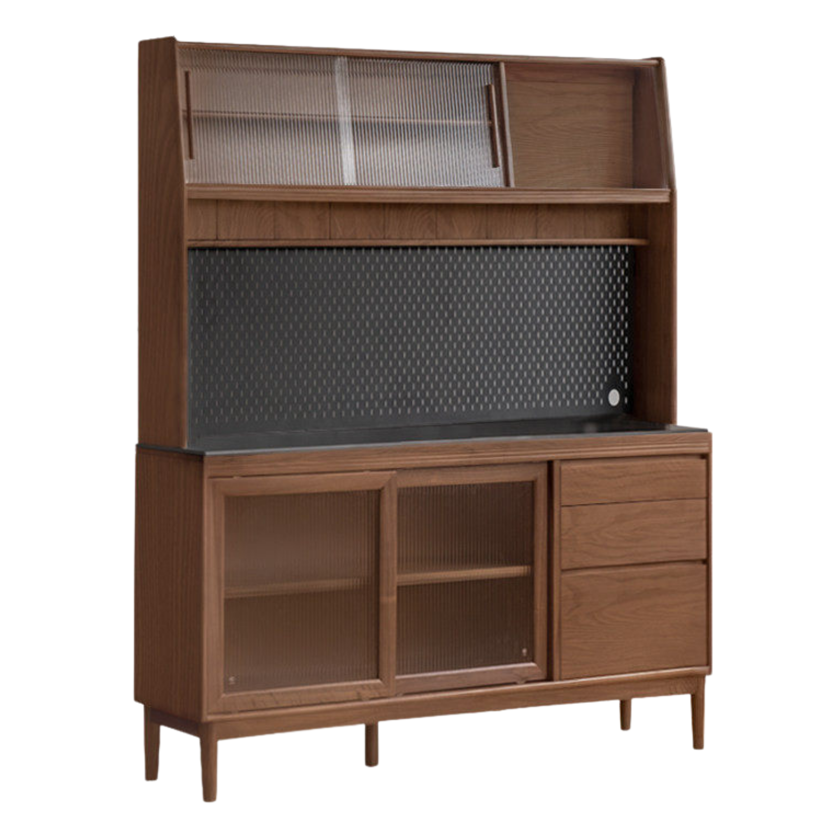 Black Walnut, Oak, Sandalwood, Ash, White Ash Solid Wood Rock Board Sideboard