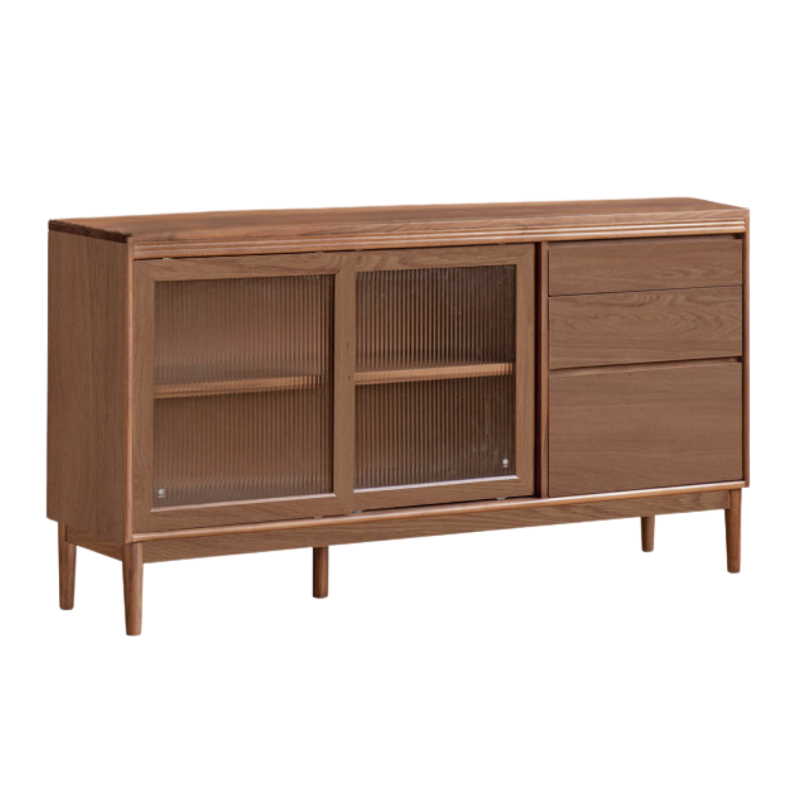 Black Walnut, Oak, Sandalwood, Ash, White Ash Solid Wood Rock Board Sideboard