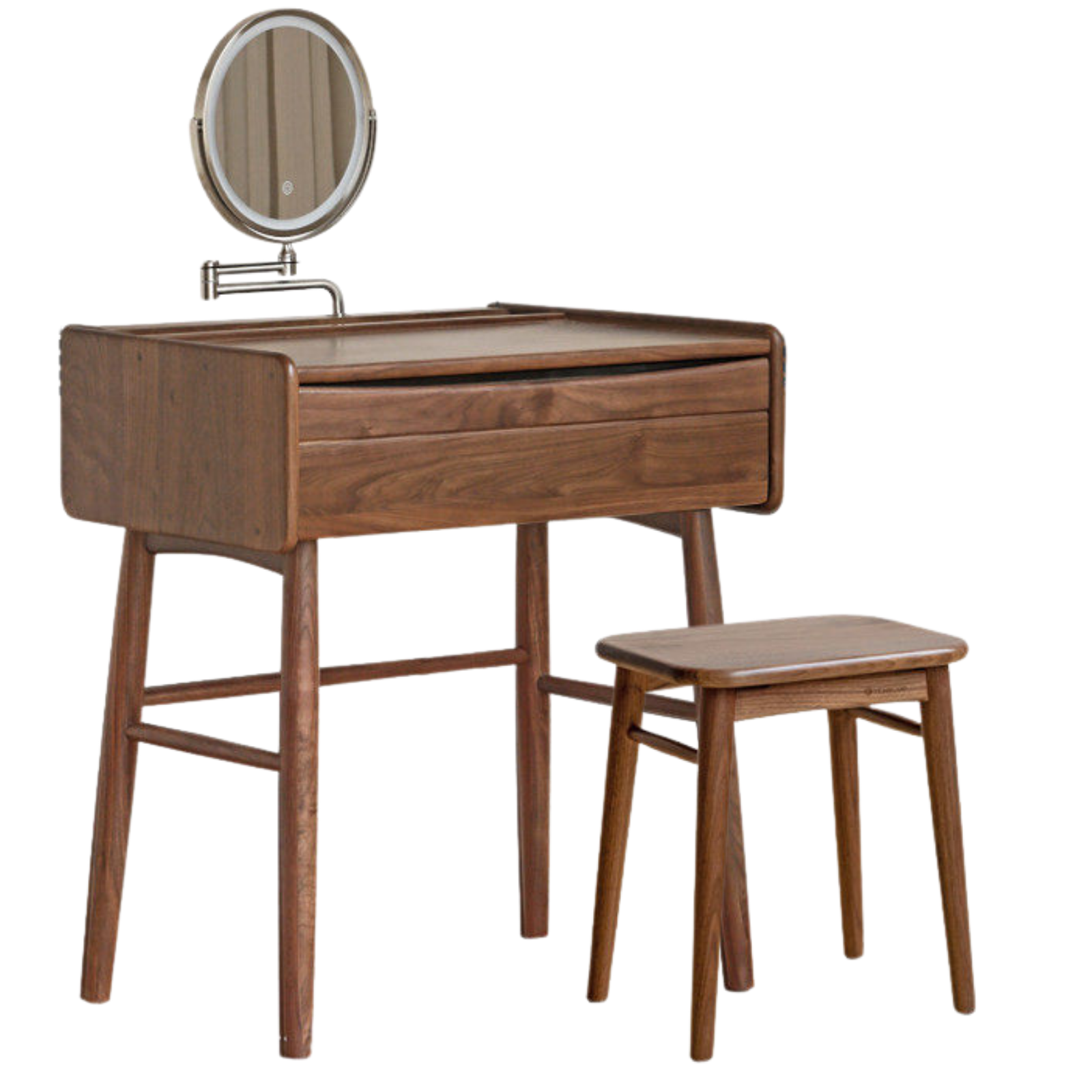 Black Walnut Solid Wood Vanity Table.