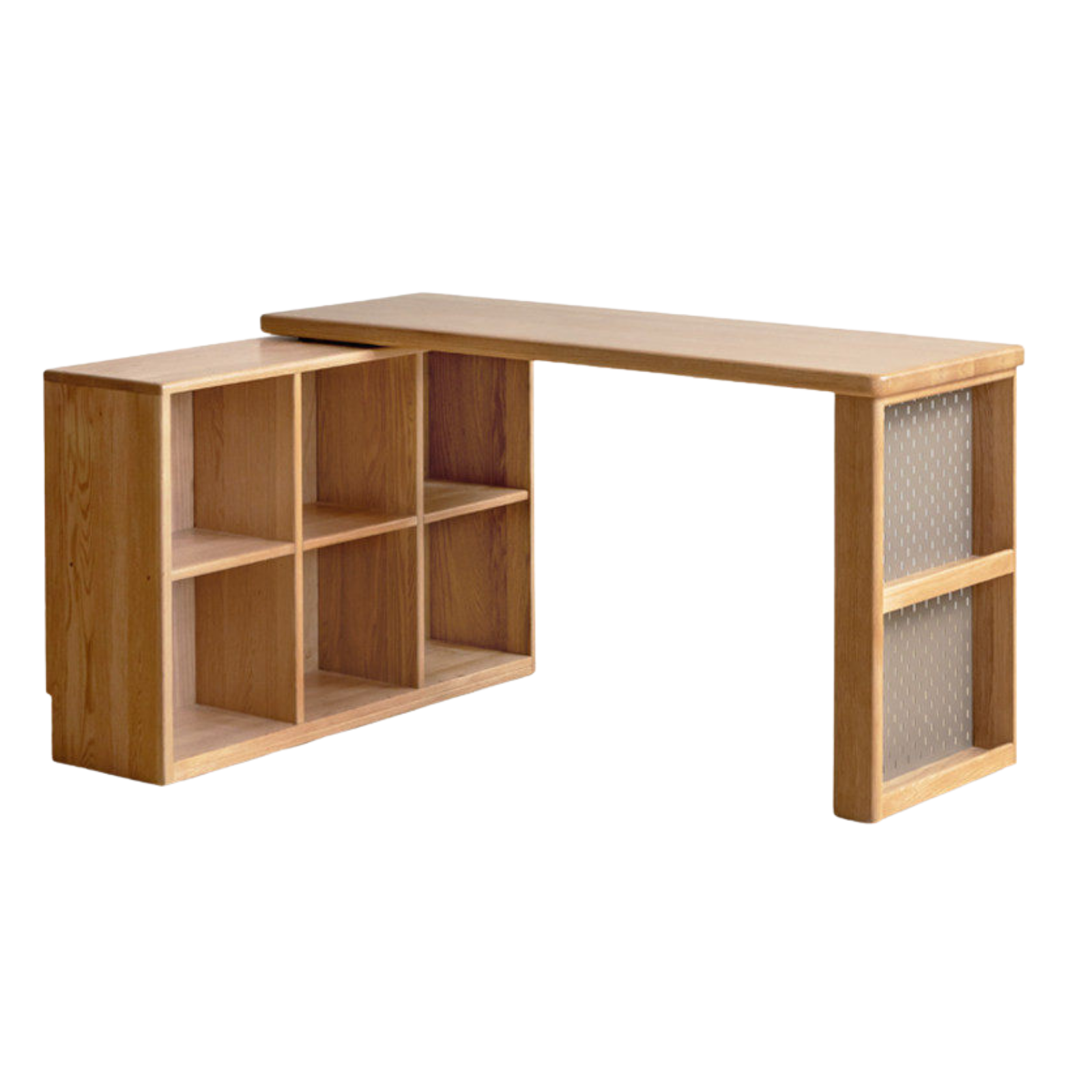 Oak Solid Wood Simple Corner Desk