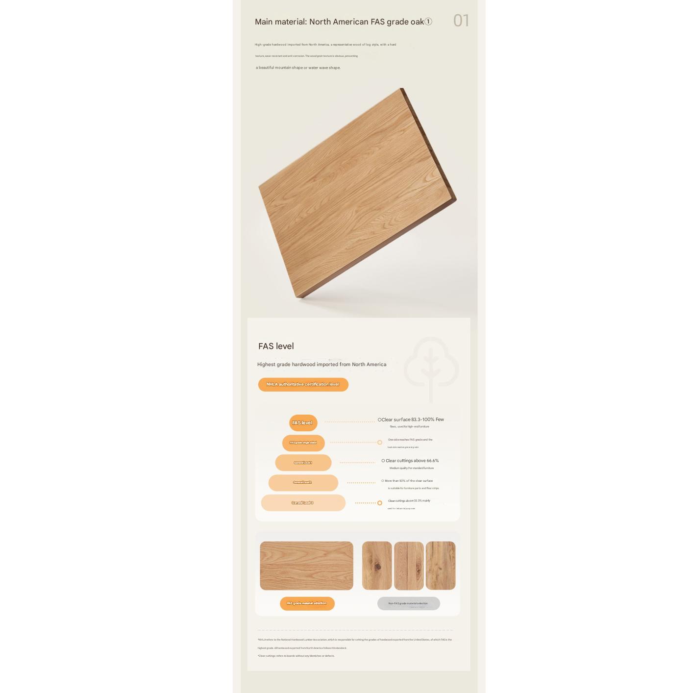 Solid Rubberwood, Oak Solid Wood Combination Bookcase.