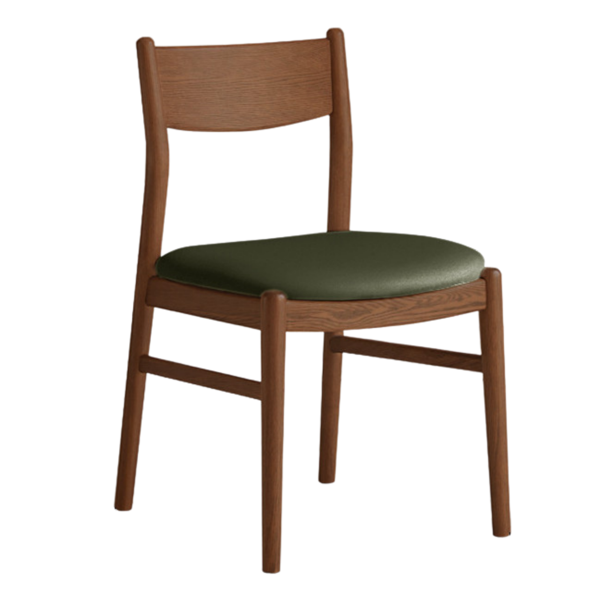 4 pcs Black Walnut, Ash, Oak, Beech, Sandalwood Solid Wood Dining Chair Retro