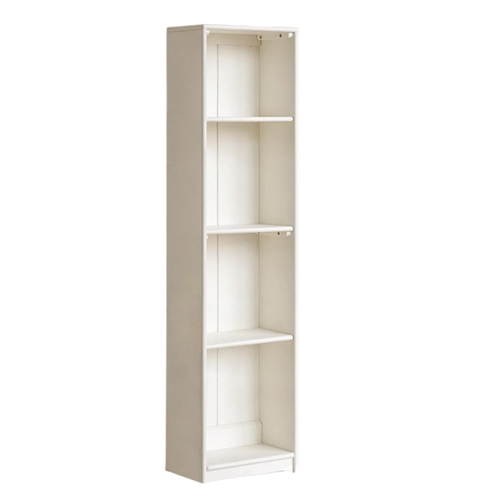 Solid RubberWood, Beech Solid Wood Kids Corner Bookcase, Narrow Floor-to-Wall Storage