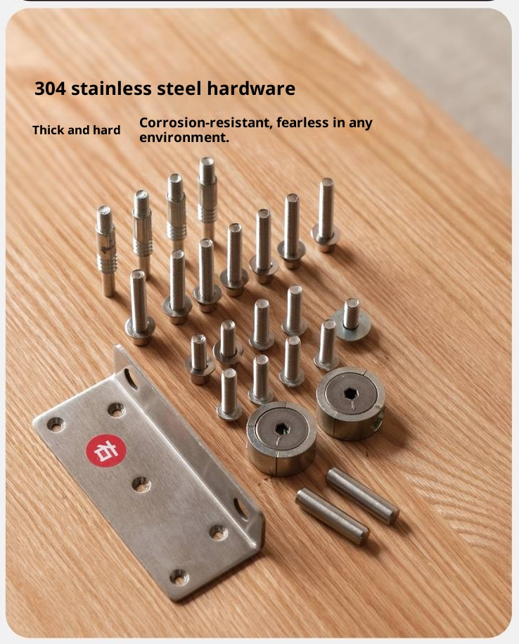 Cherry Solid Wood Suspended Bed with Light