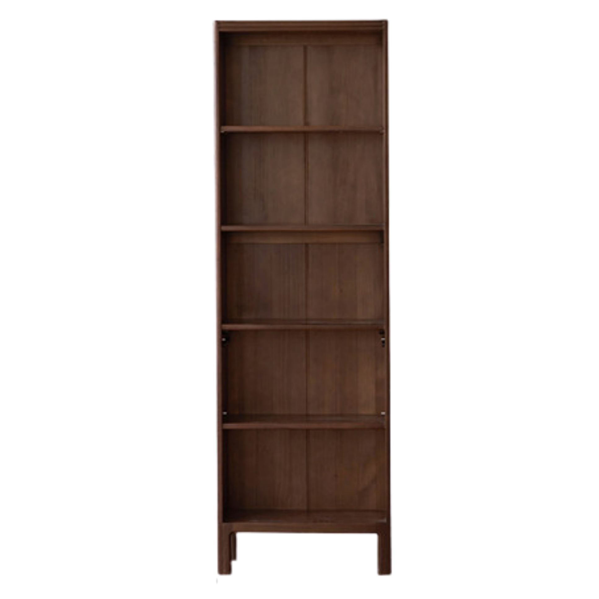 Black Walnut, Oak Solid Wood Nordic Bookcase with Glass Door