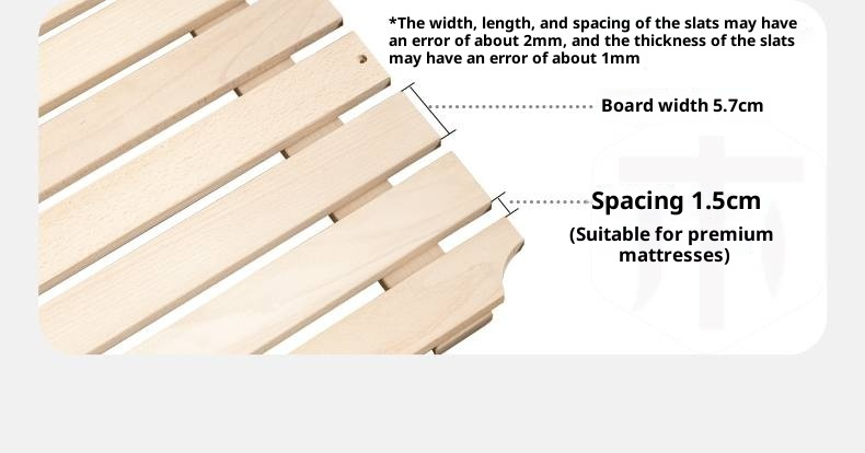 Cherry Solid Wood Suspended Bed with Light