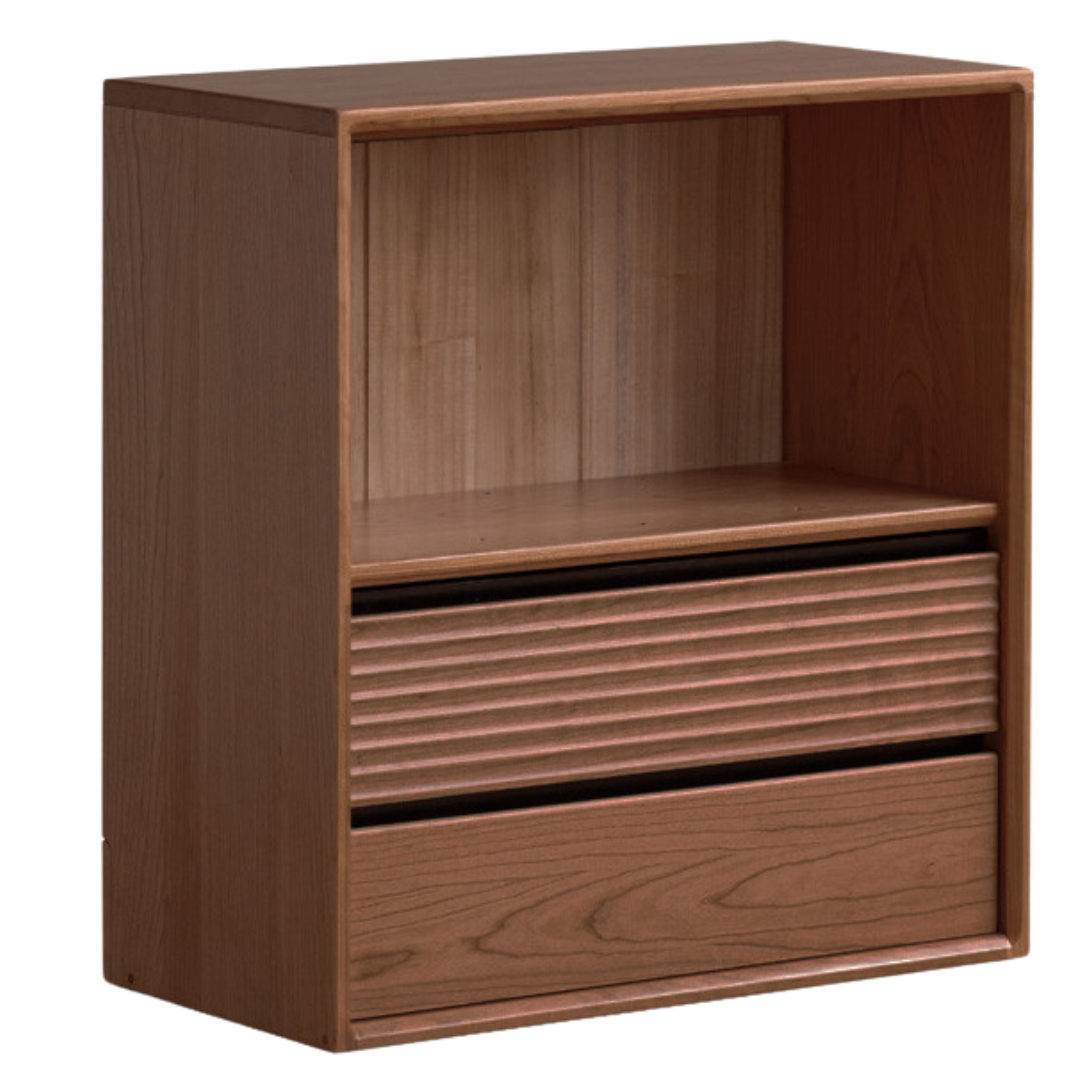 Sandalwood, Oak, Black Walnut, Ash Solid Wood Light Luxury Style Module Bookcase