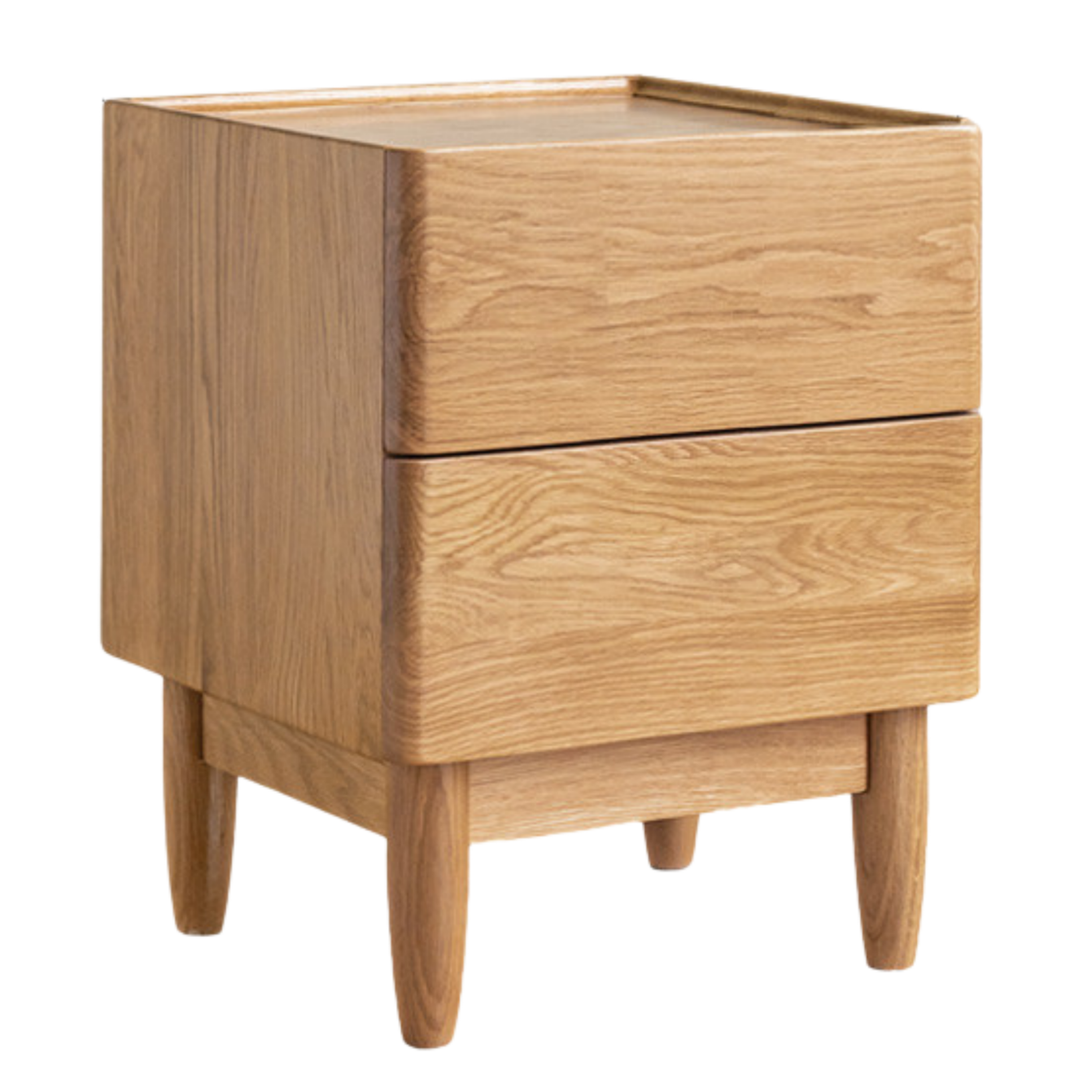 Ash, Oak, White Ash, White Oak, Sandalwood Solid Wood White Wax Small Nightstand