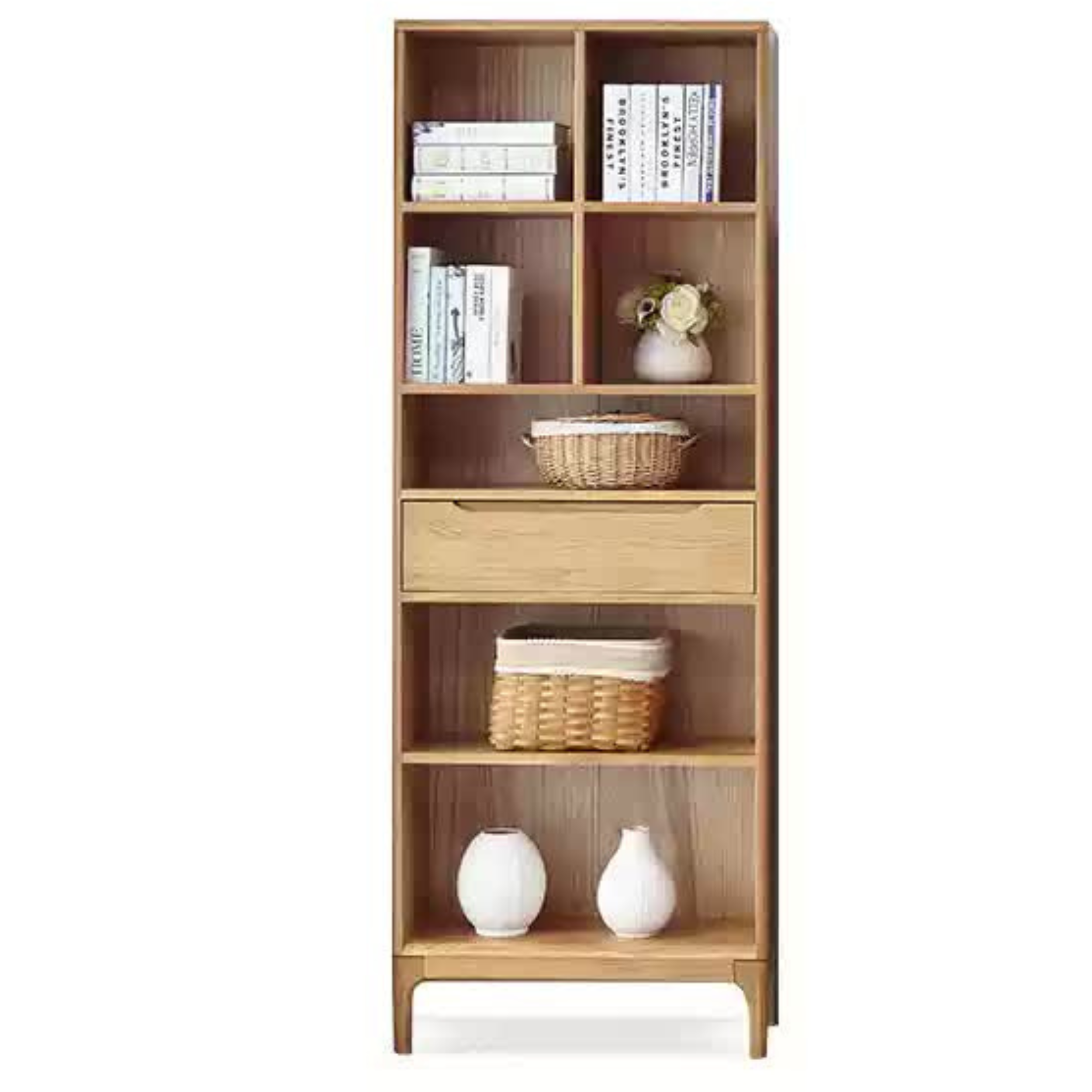 Oak Solid Wood Japanese Style Bookcase