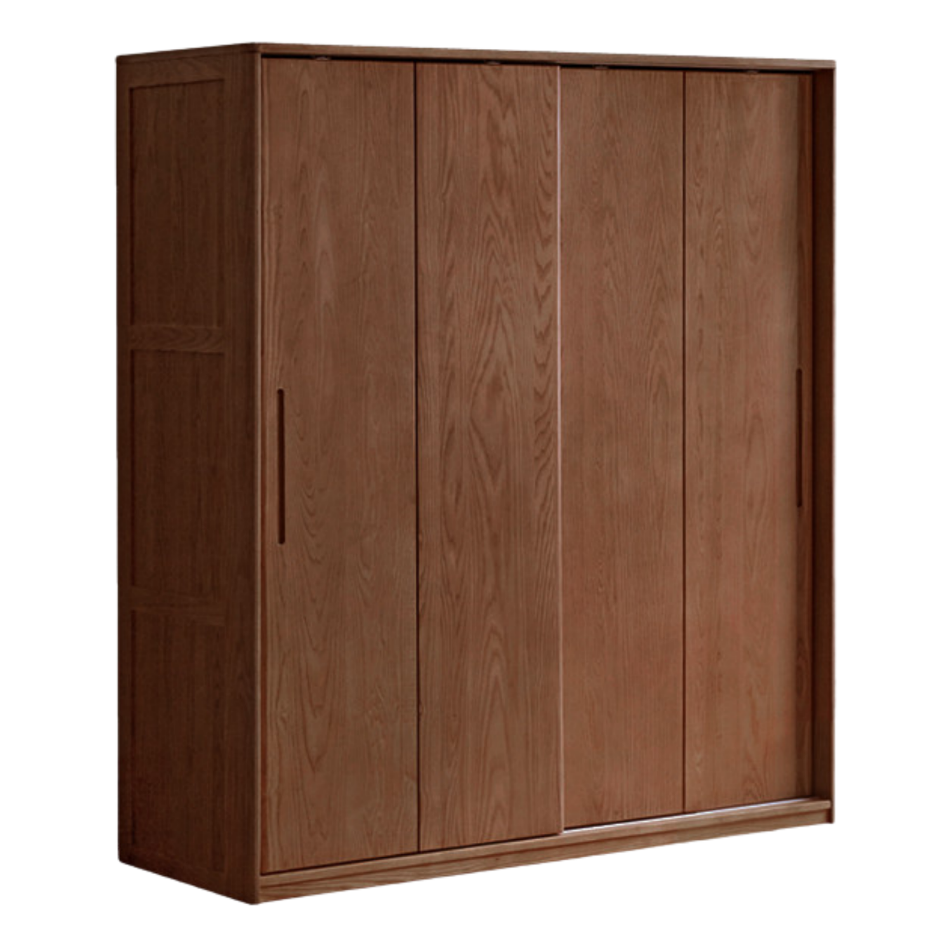 White Ash, Ash, Oak Solid Wood Wardrobe With Sliding Doors