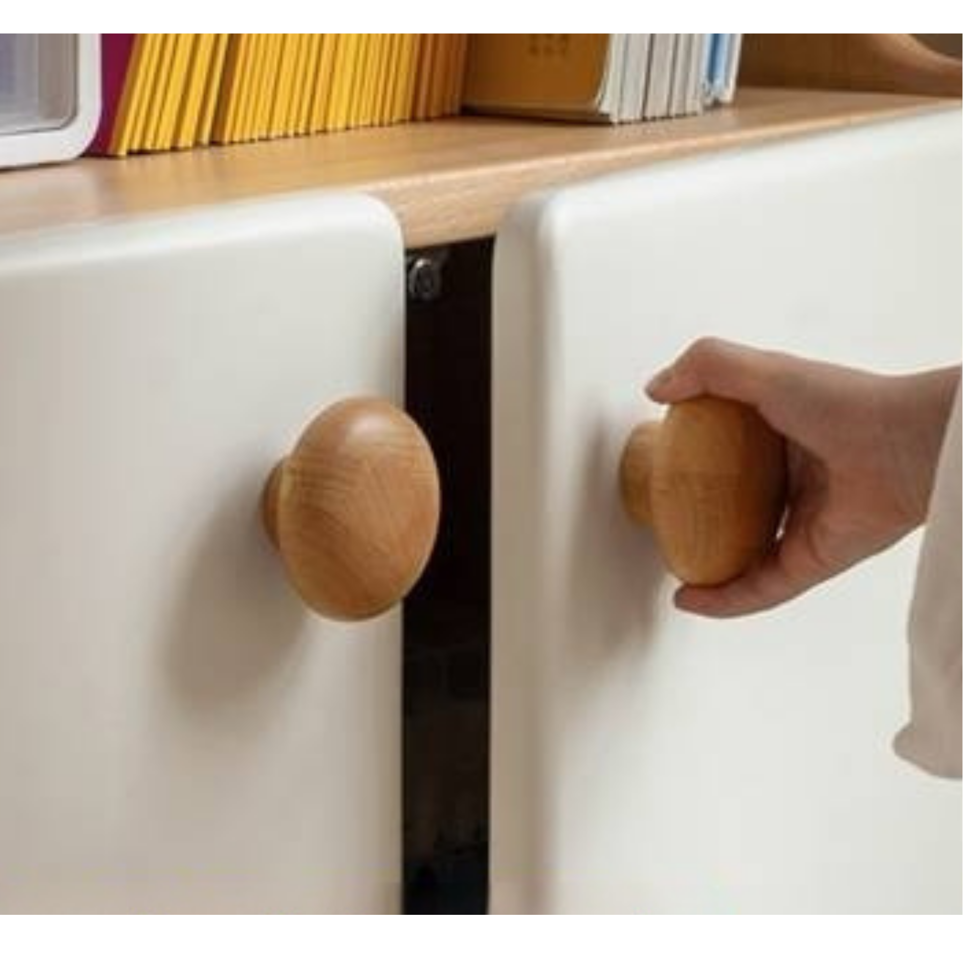 Beech Solid Wood Children's Bookcase.