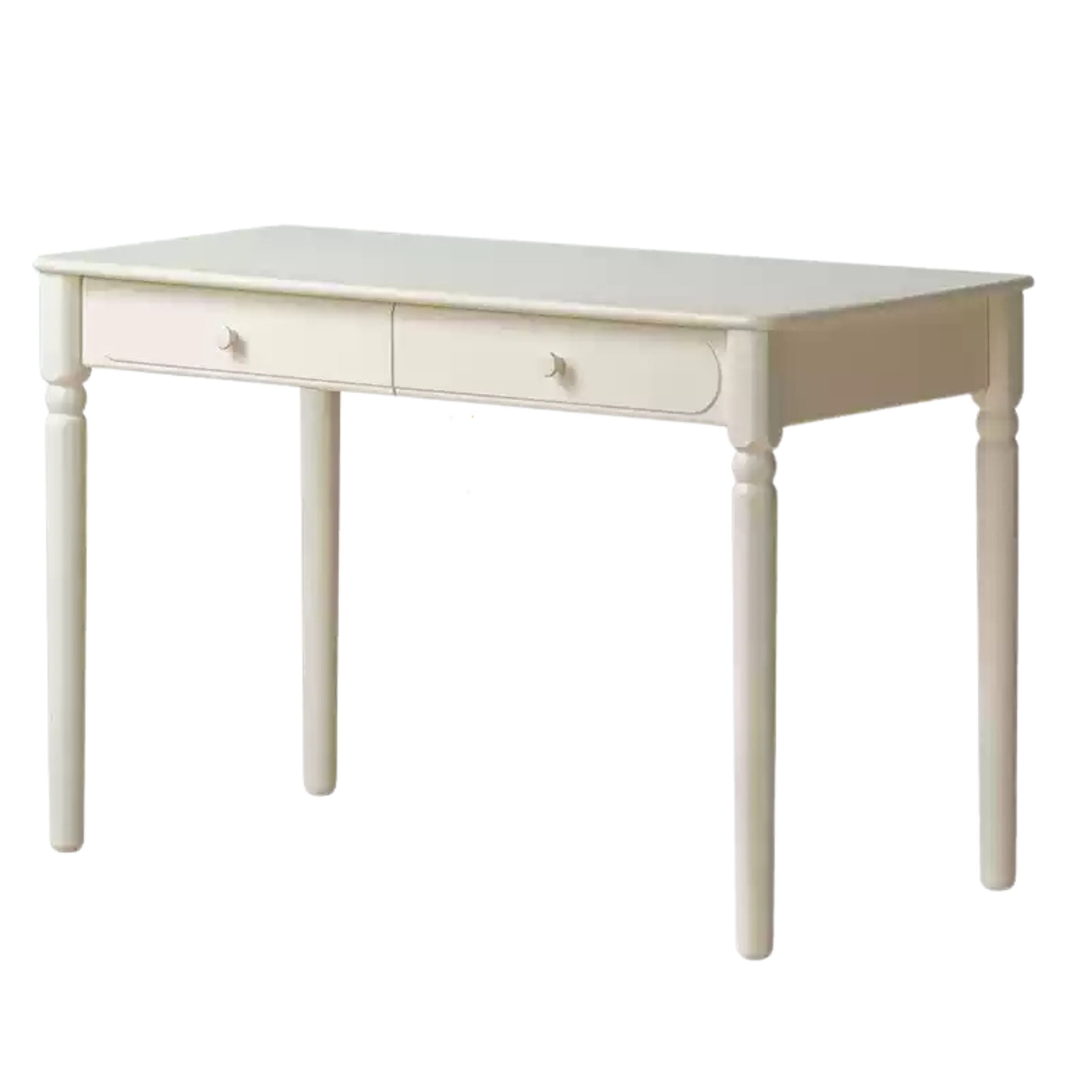 Rubber Solid Wood Cream Style Children's Desk.