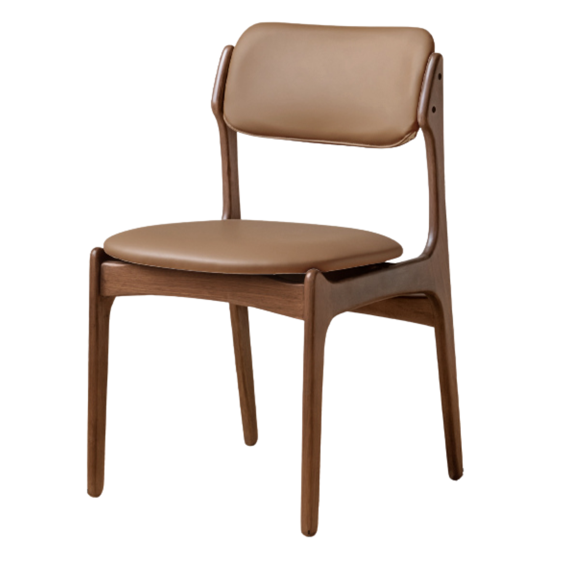 Black Walnut, Sandalwood Solid Wood Modern Dining Chair