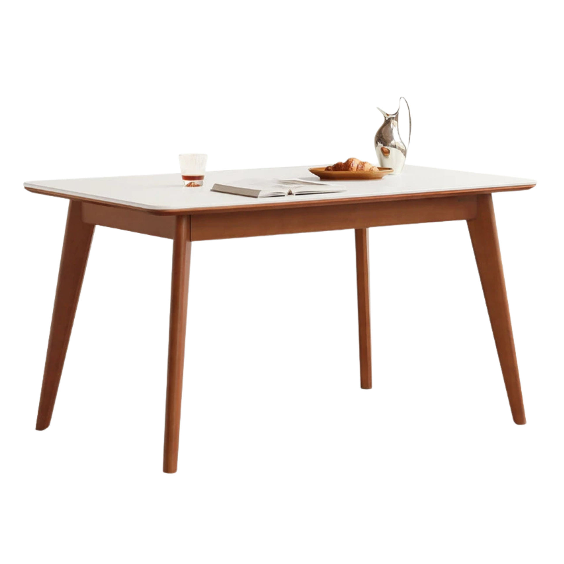 Tulipwood Solid Wood Retro Style Dining Table