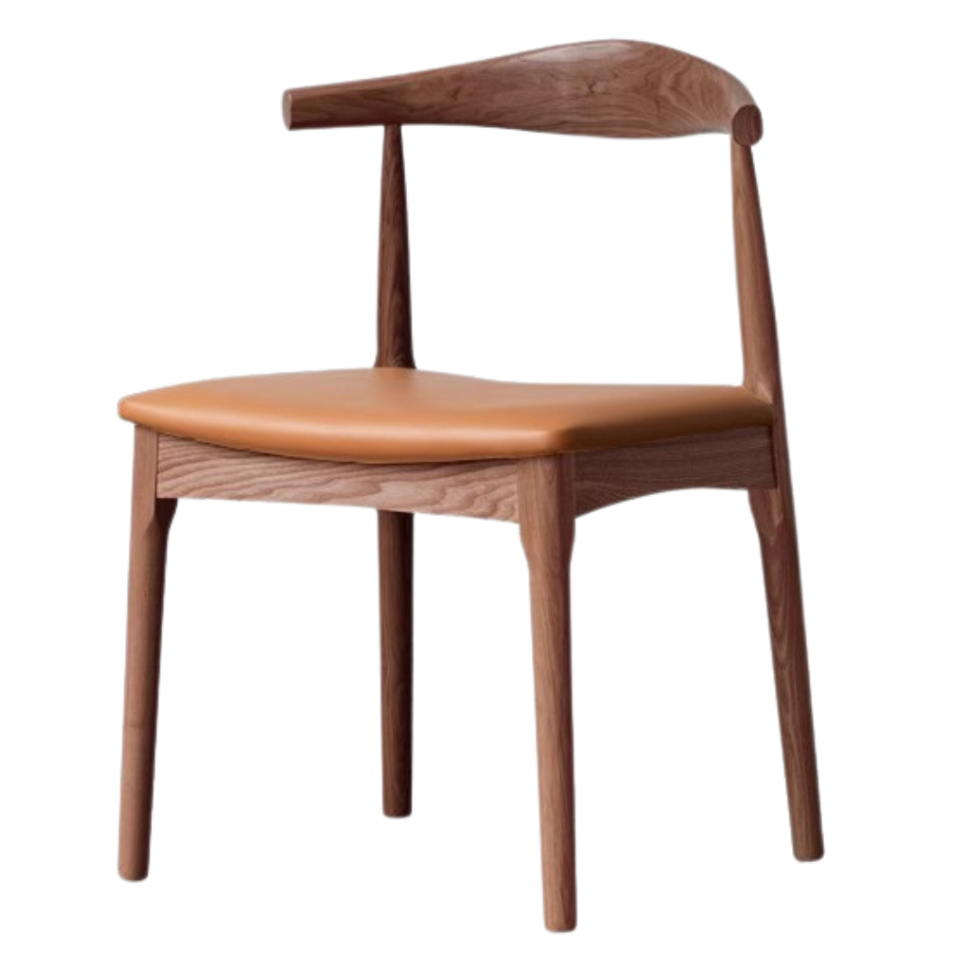 set 4 pcs Ash, Oak Solid Wood-Horn Chair