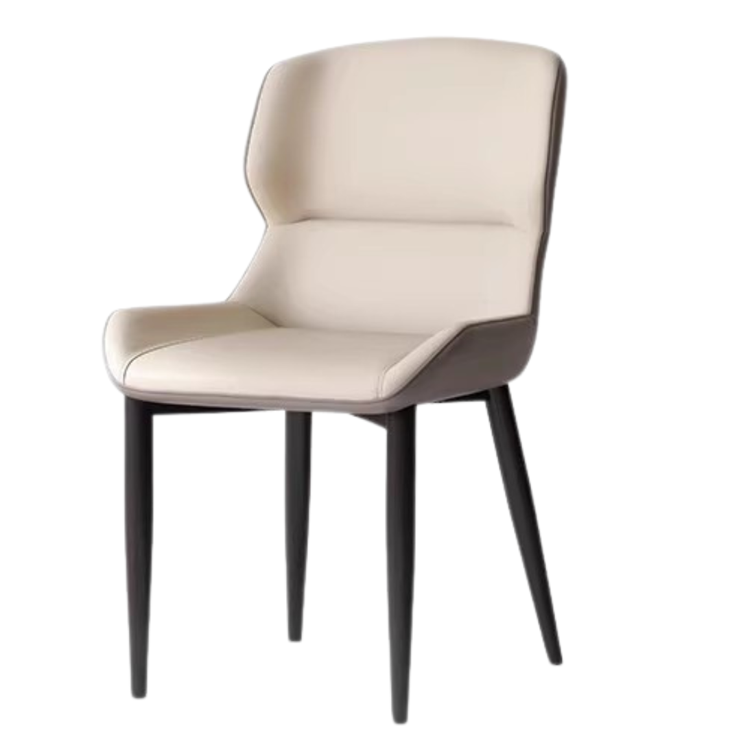 Organic Leather Soft Chair Set of 2