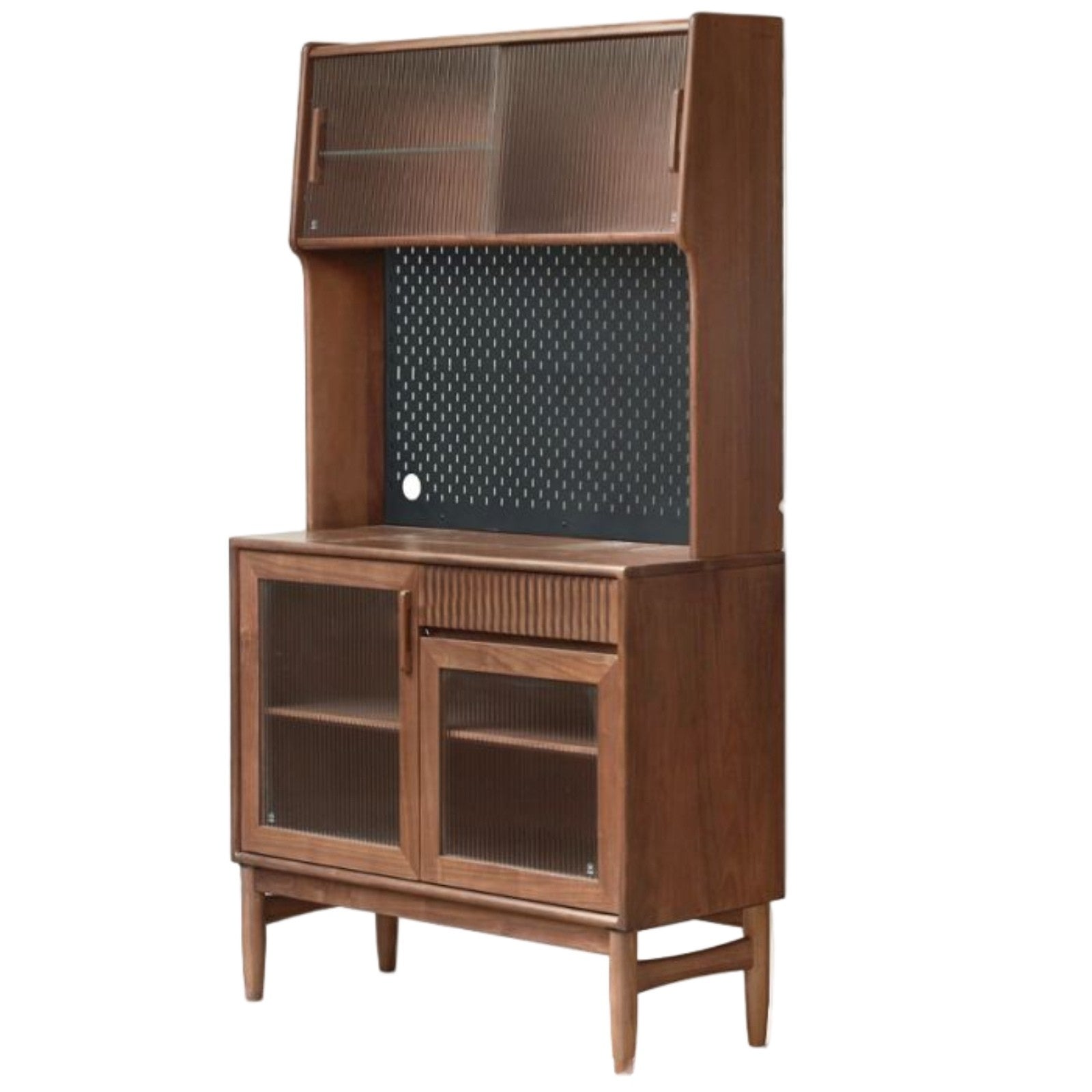 Black Walnut, Oak, South American Walnut Light Luxury Tableside Cabinet