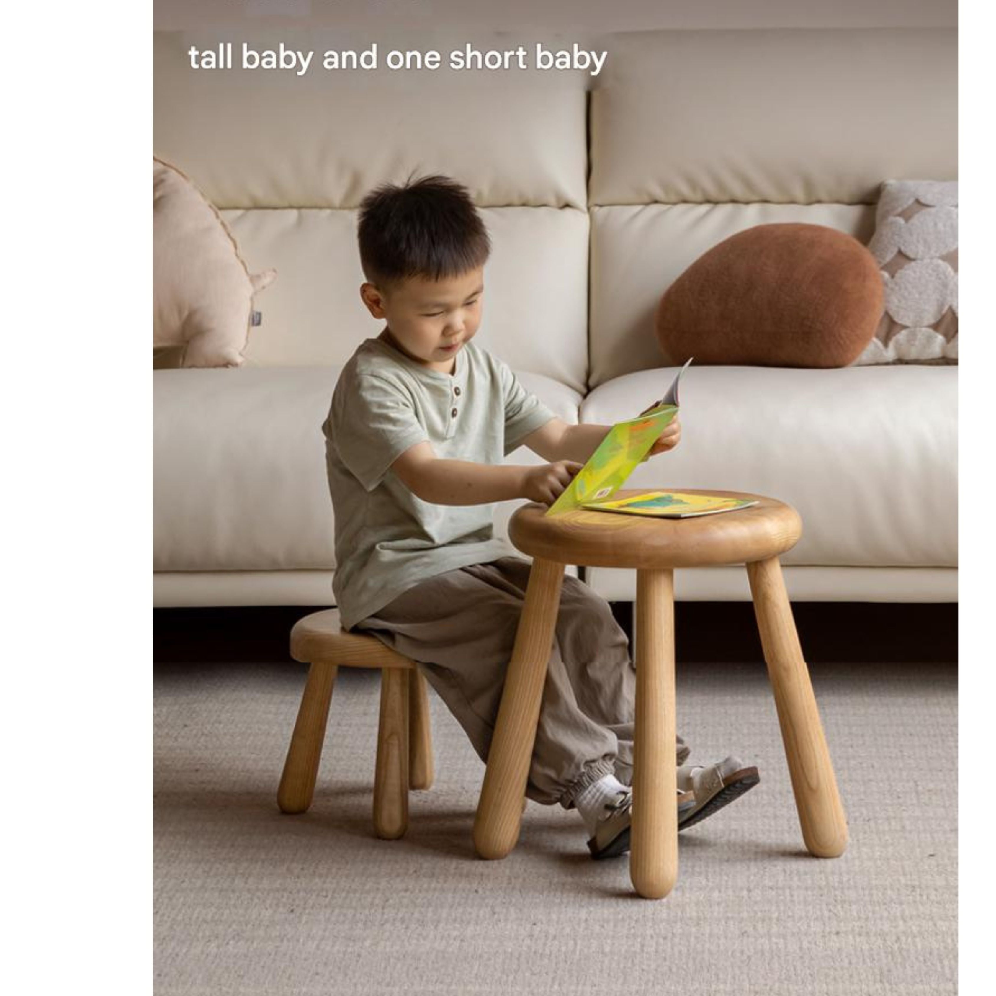 South American Walnut, Black Walnut, Ash Solid Wood Side Chair Small Stool