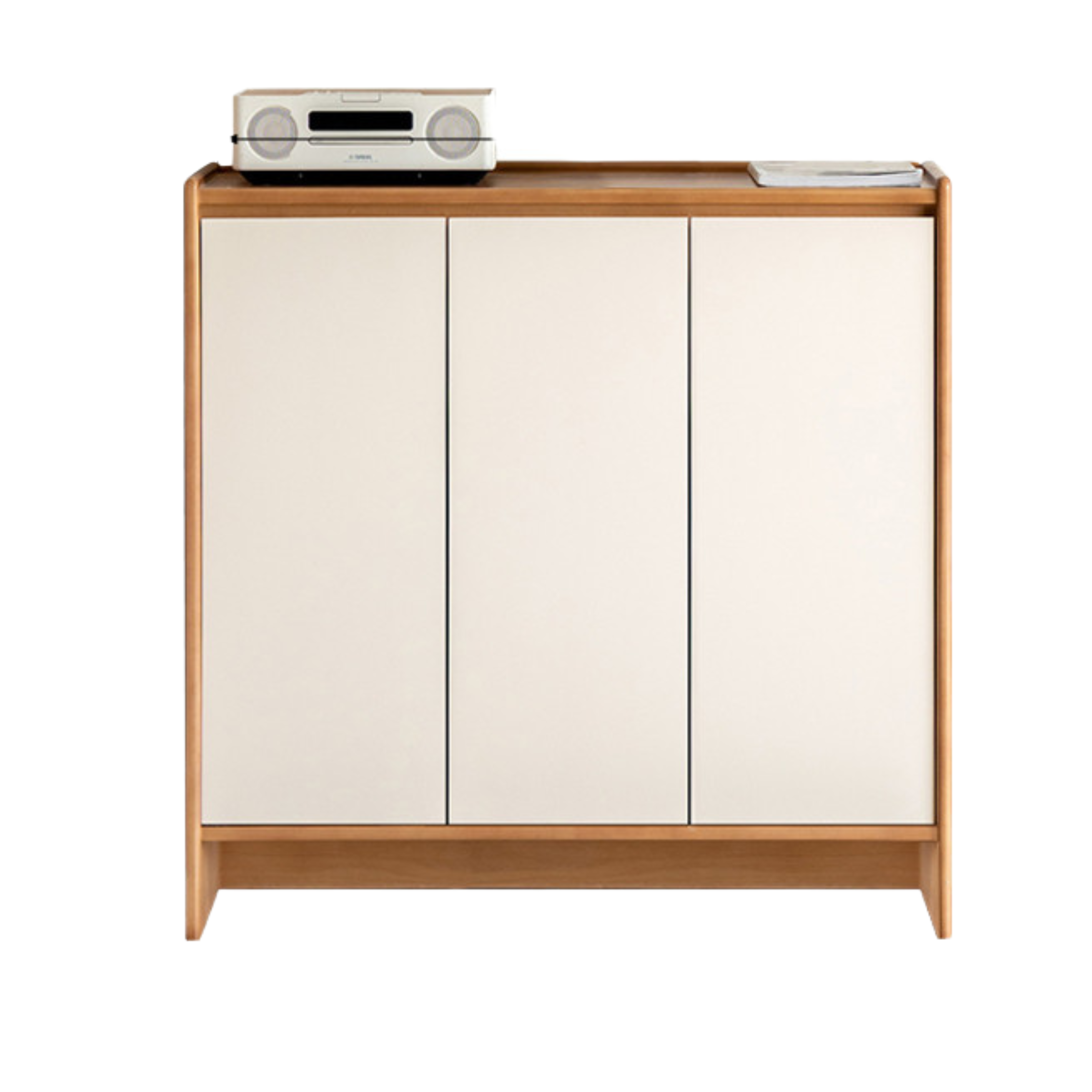 Solid Rubber Wood, Poplar Solid Wood Shoe Cabinet