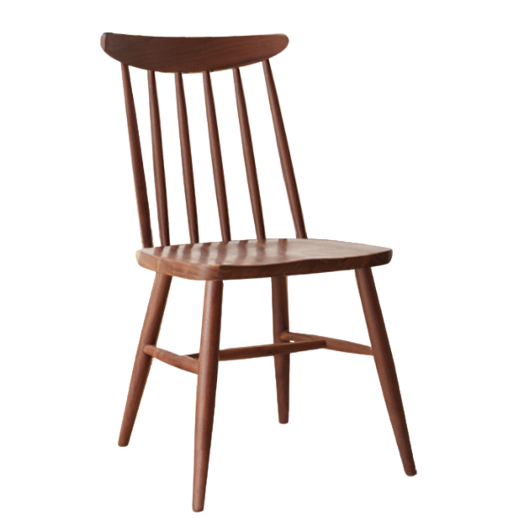 Set 4 pcs Black Walnut, Ash, Oak Solid Wood Windsor Chair