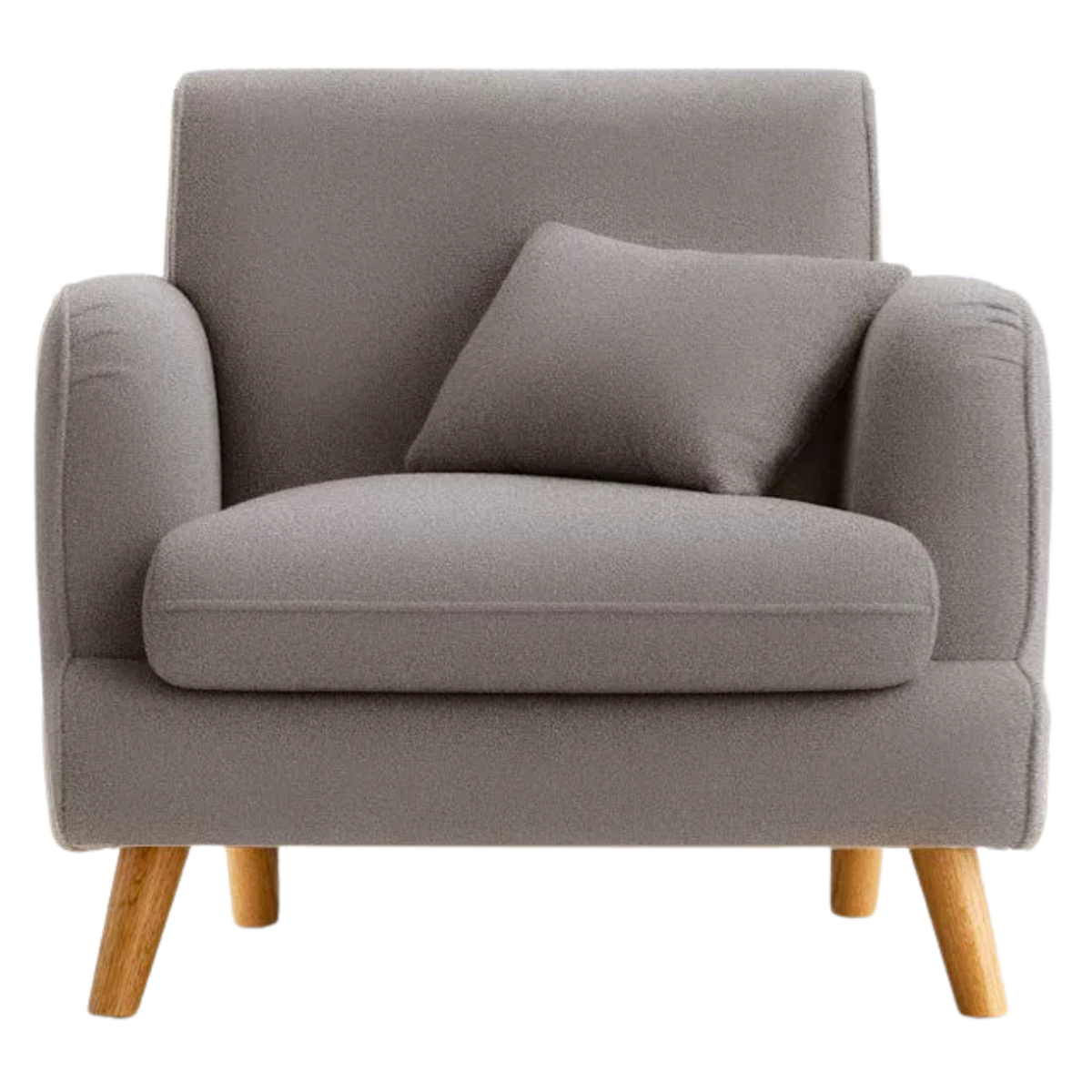 Compact Track Arm Sofa with Tapered Wood Legs