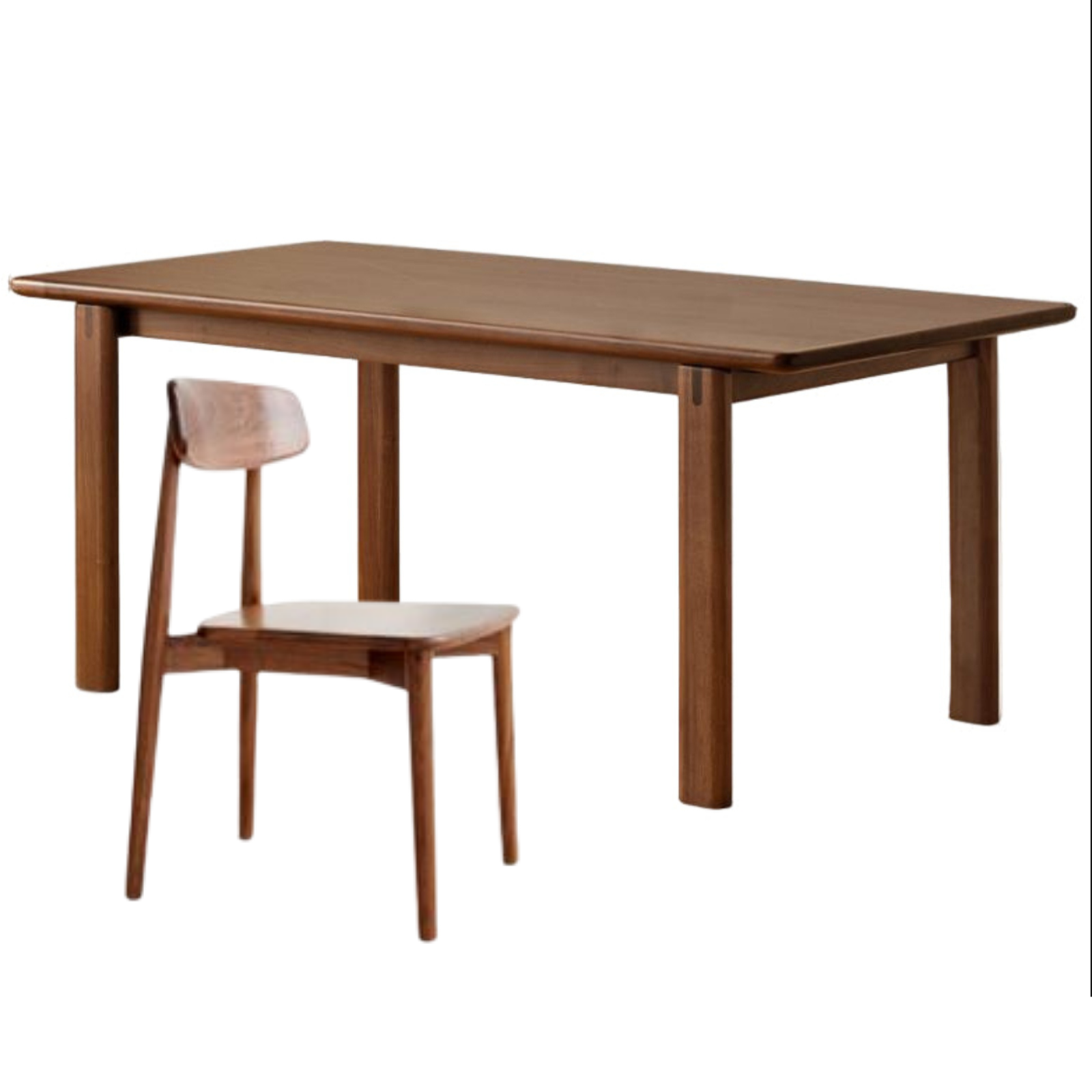 Black Walnut, Oak Solid Wood Large Board Dining Table