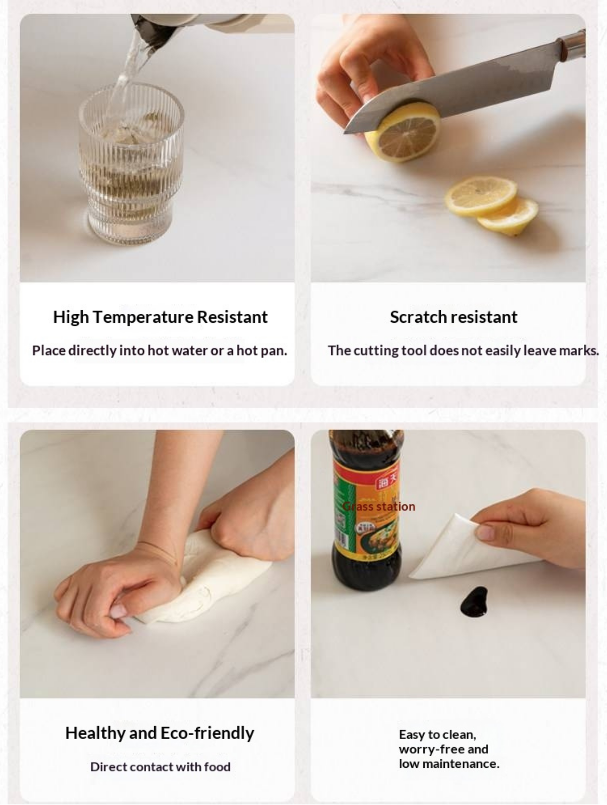 Ash Solid Wood Nordic Aesthetic Top Slab Coffee Table