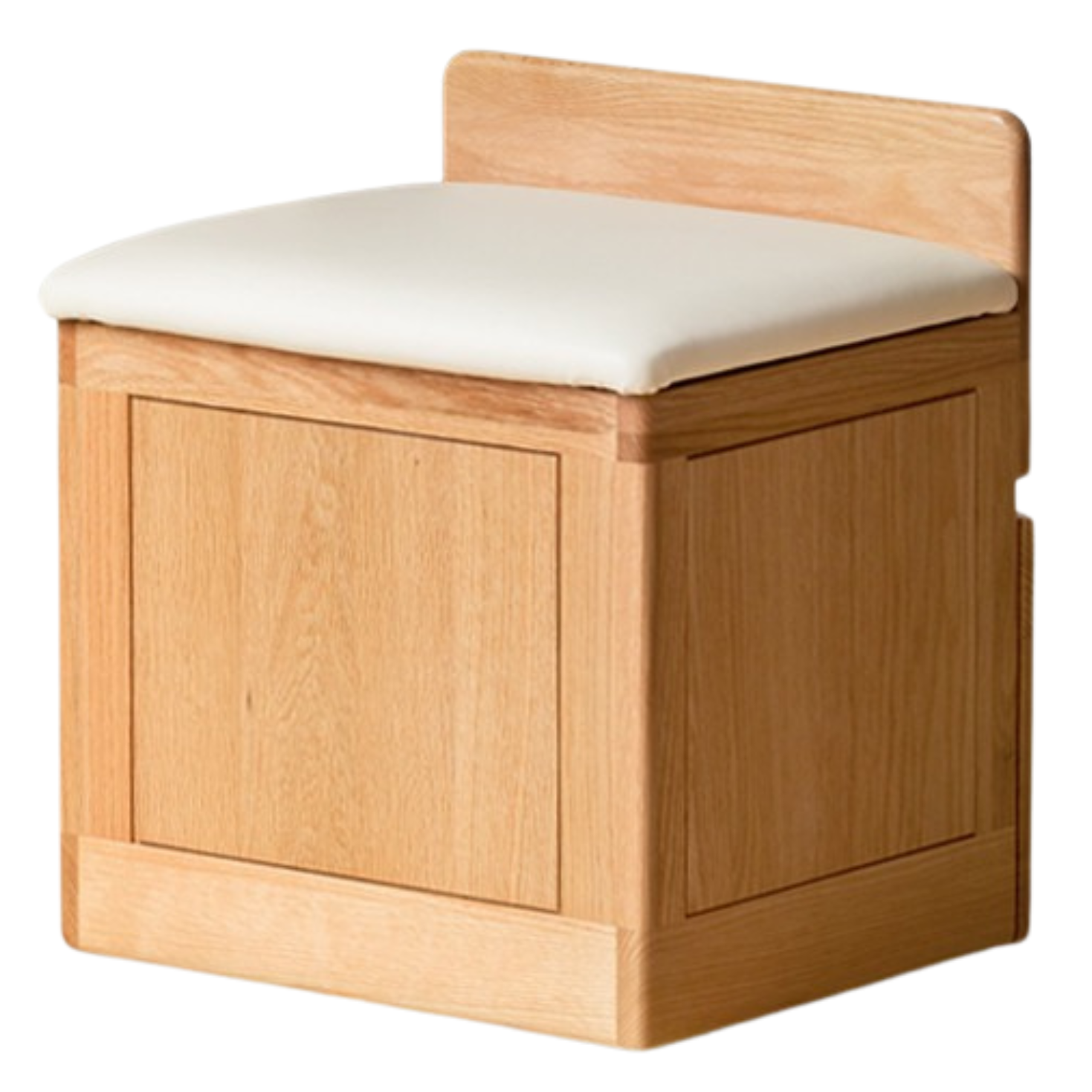 Oak, Solid Rubberwood Modern Vanity Table