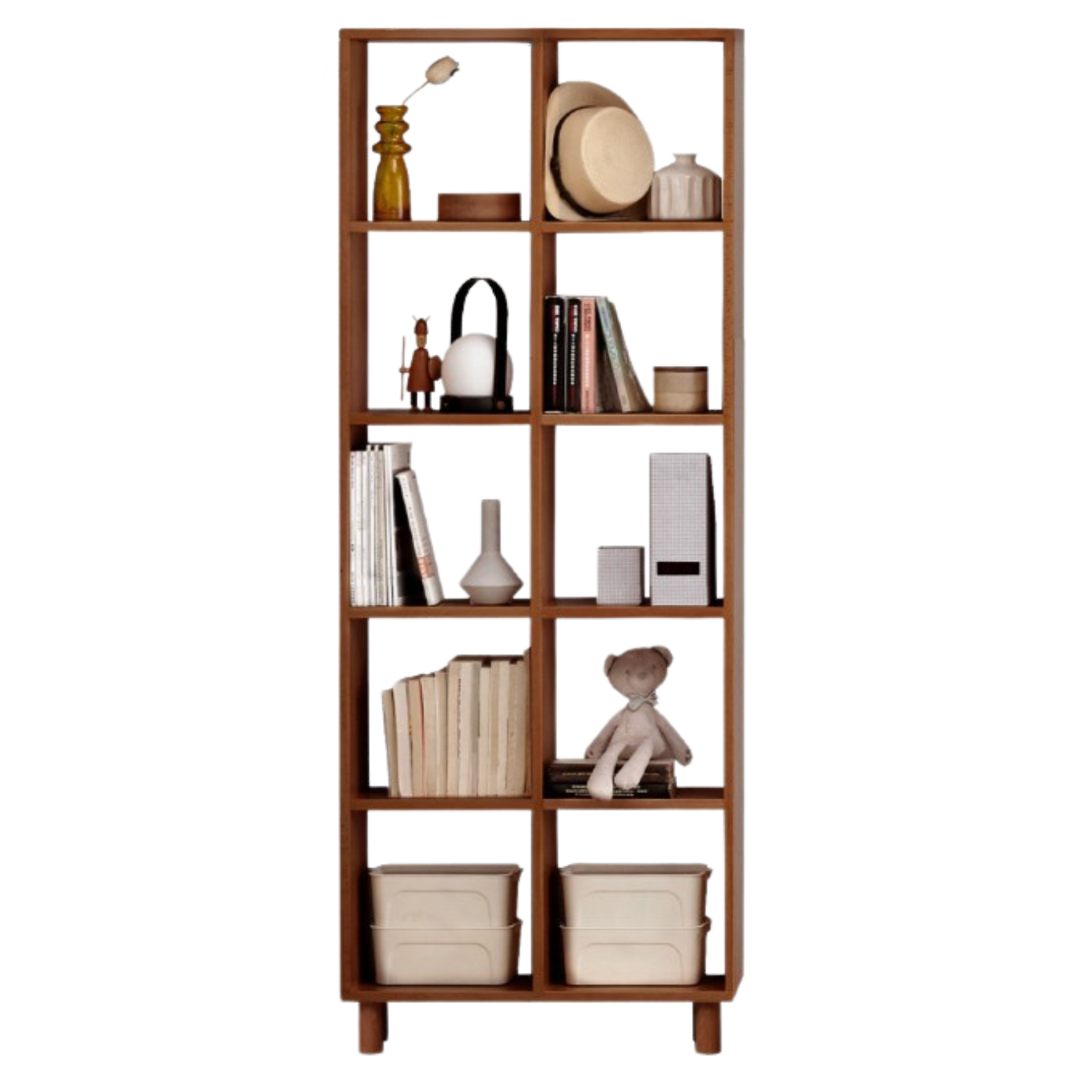 Oak, Beech Solid Wood Free Combination Bookshelf