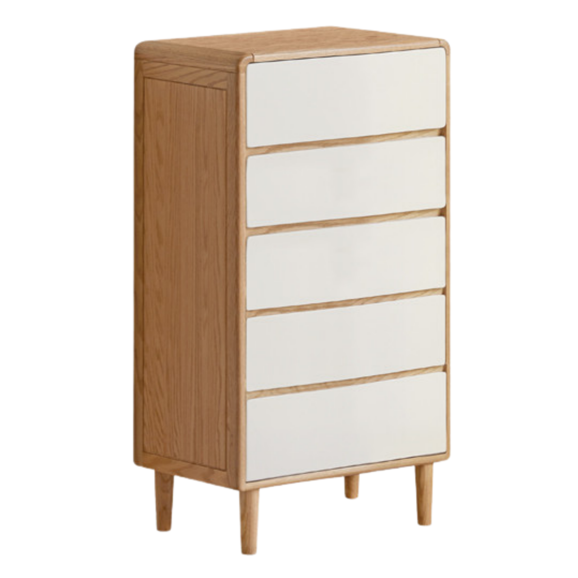 Oak Solid Wood Modern Nine Drawer Cabinet