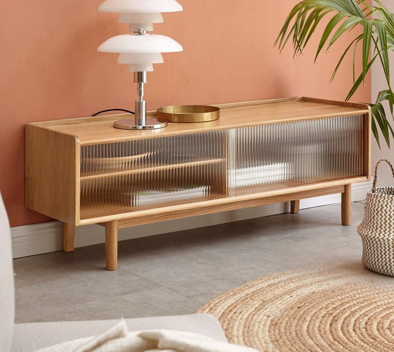 Oak Solid Wood Various Styles TV Stand Small Size