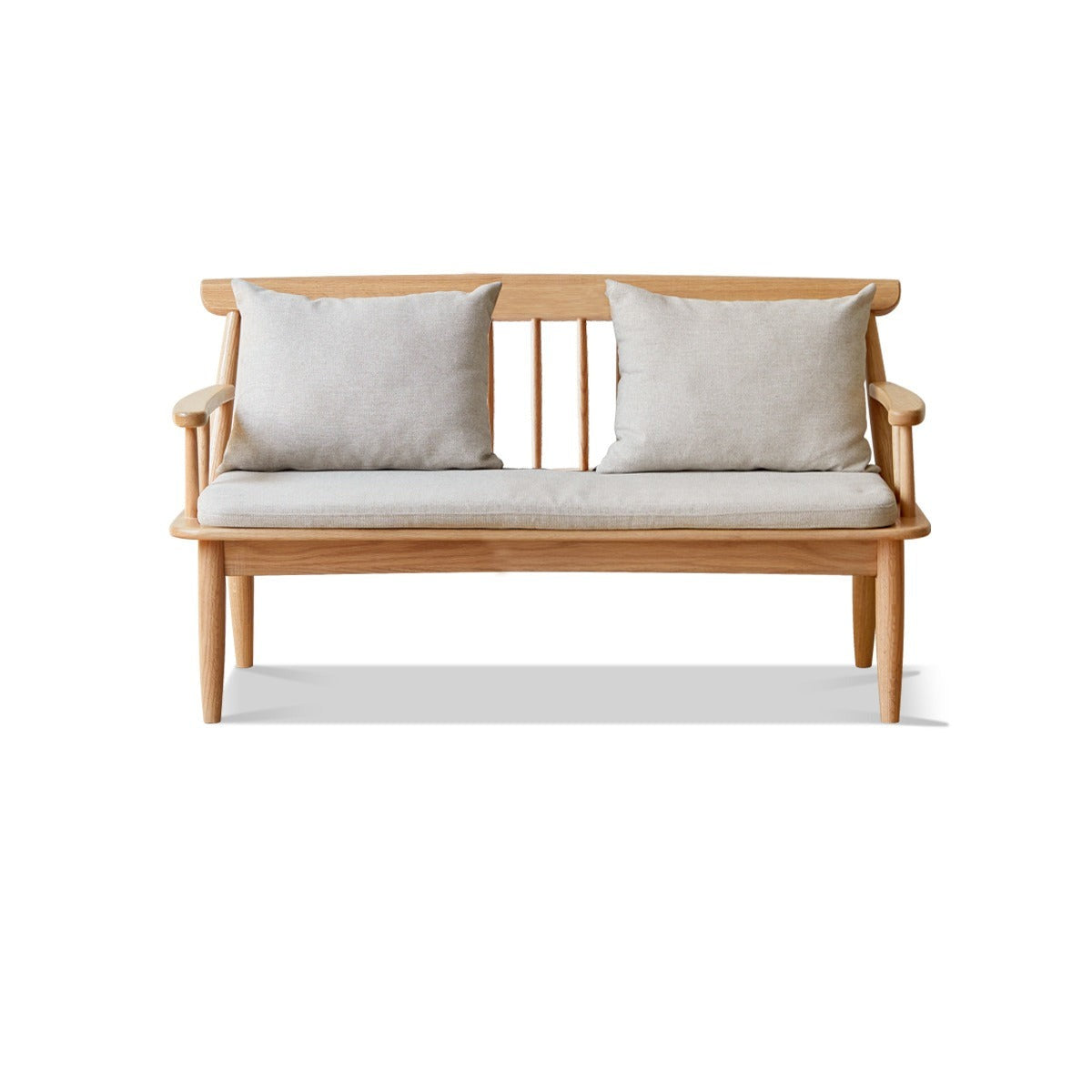 Oak Solid Wood Windsor Sofa Winter/Summer Dual Use.