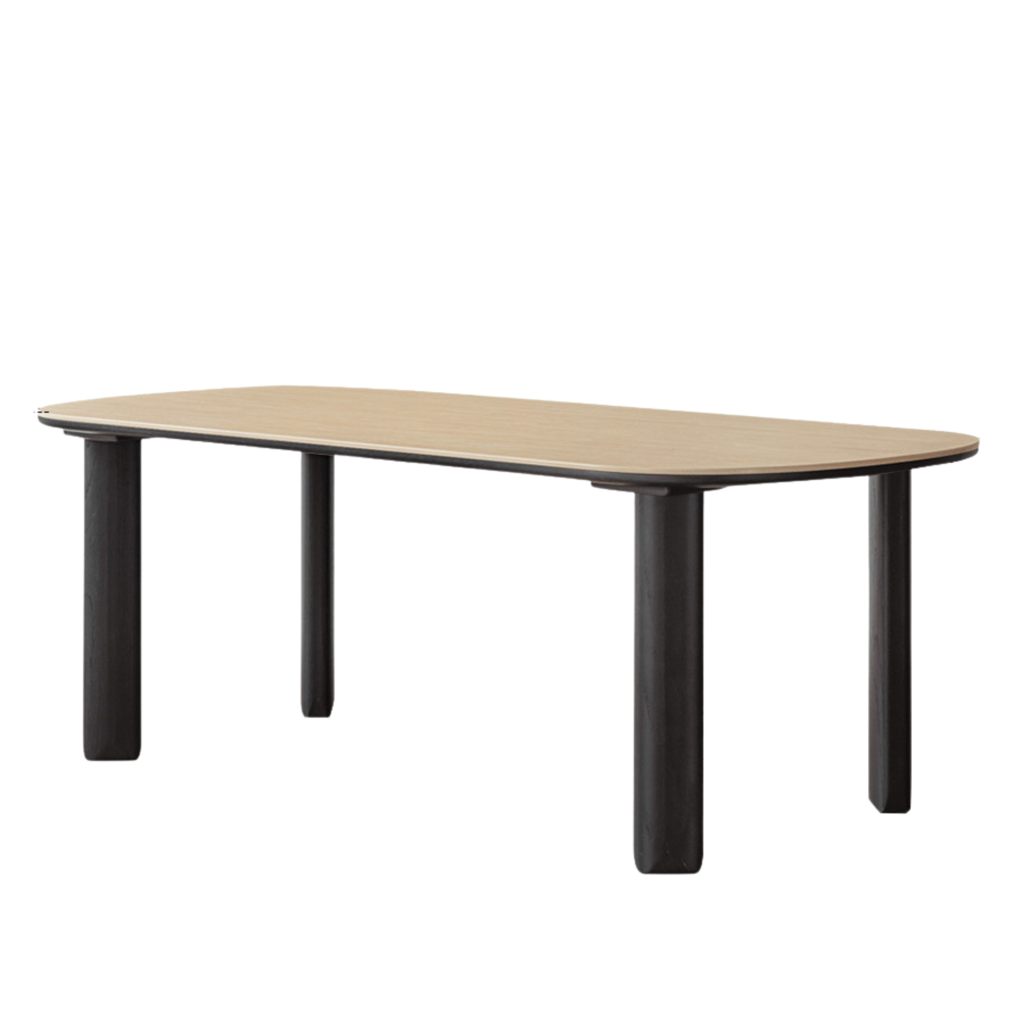 Solid Rubberwood travertine slate Dining Table
