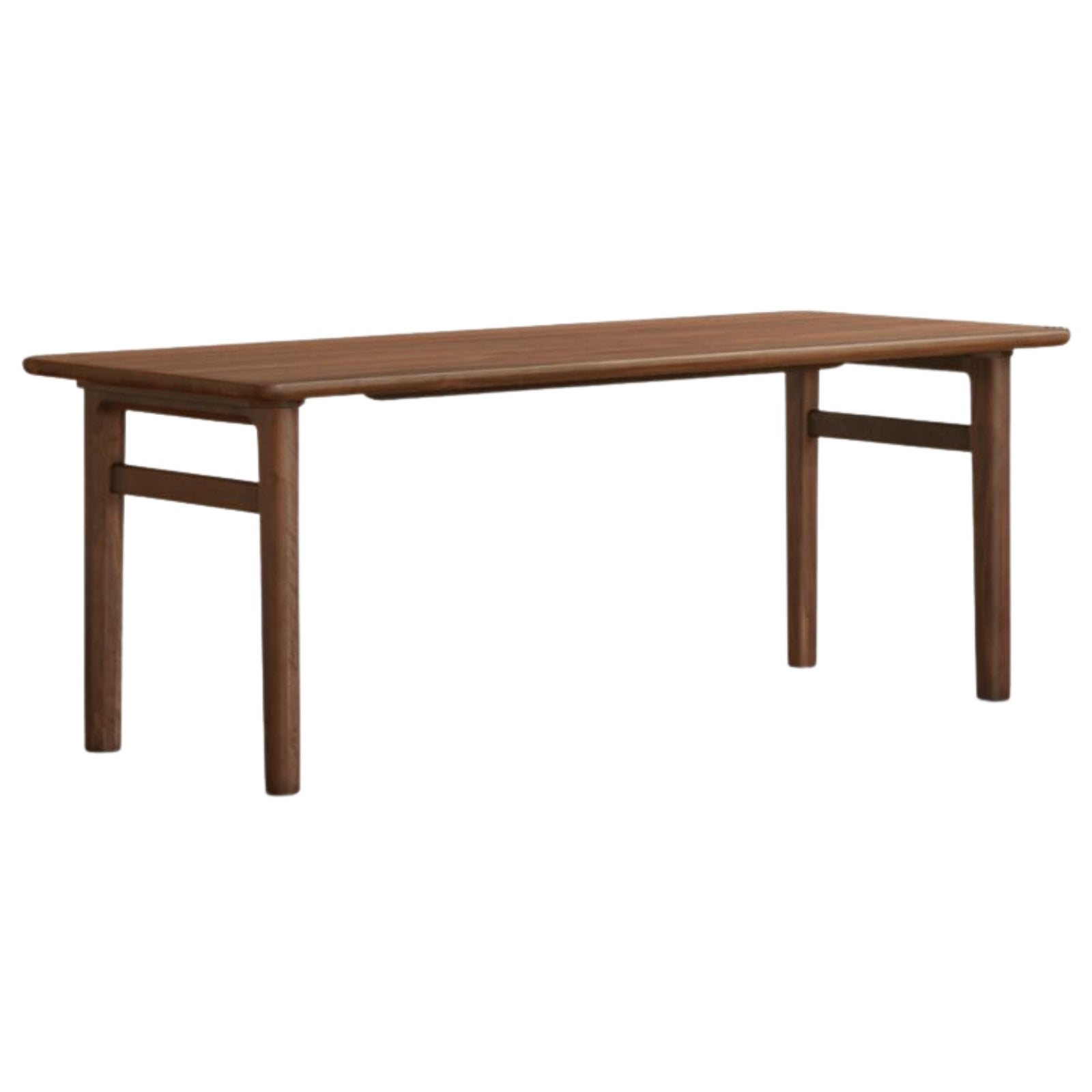 Black Walnut Solid Wood Modern Office Desk
