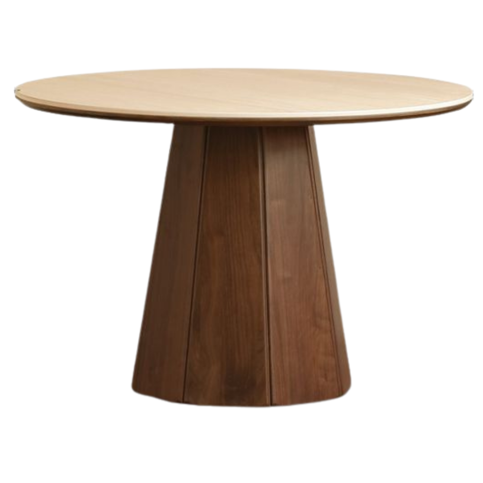 Black Walnut Solid Wood Round Slab Dining Table