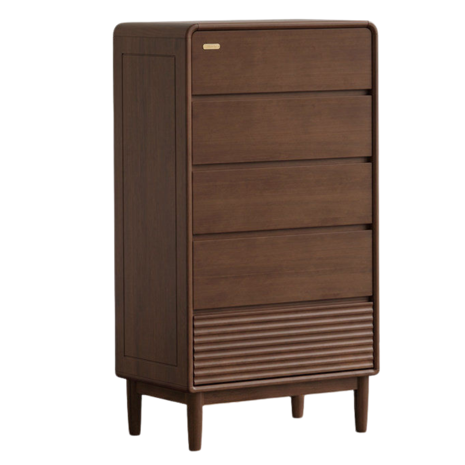 Black Walnut, Catalpa, Ash Solid Wood, Solid Longan Hardwood Drawer Storage Cabinet