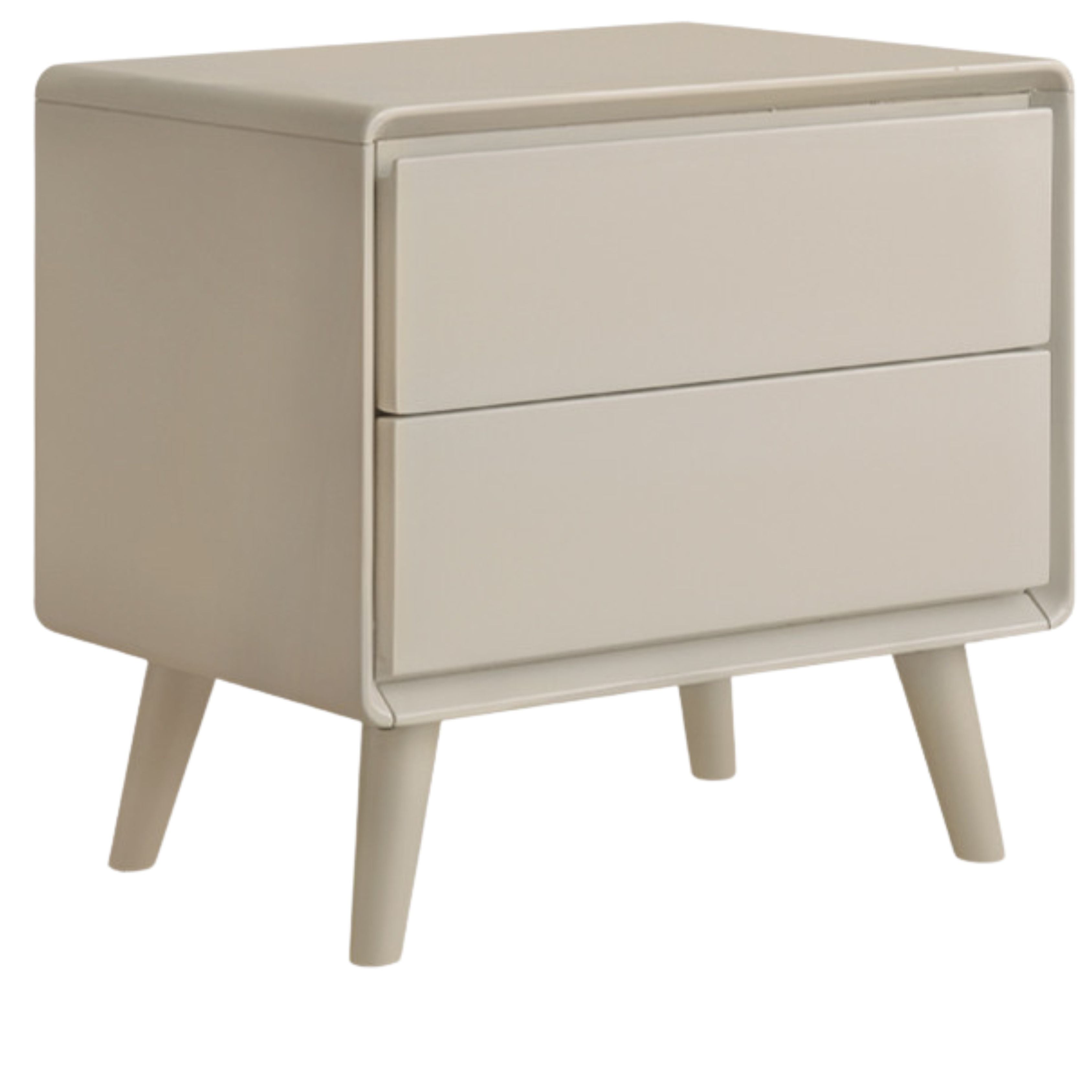 Tulipwood Solid Wood, Solid Rubberwood Modern Nightstand.