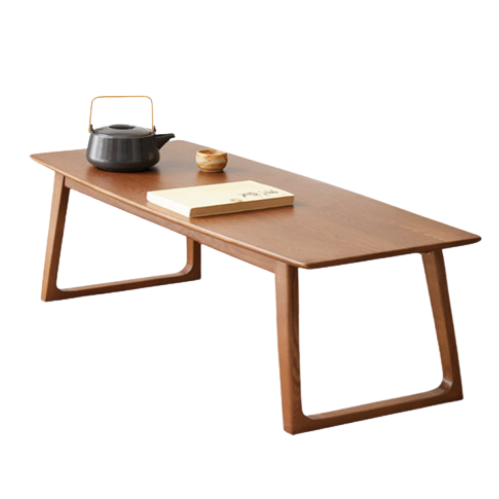 Black Walnut, Ash Solid Wood Low Small Coffee Table