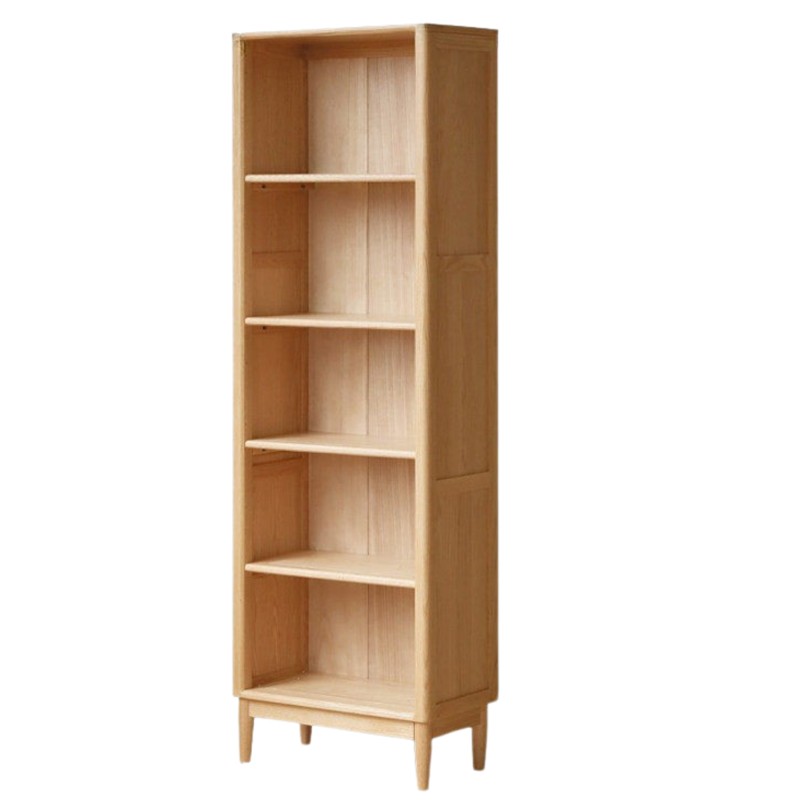 Oak, Ash Solid Wood Modern Glass Door Bookcase