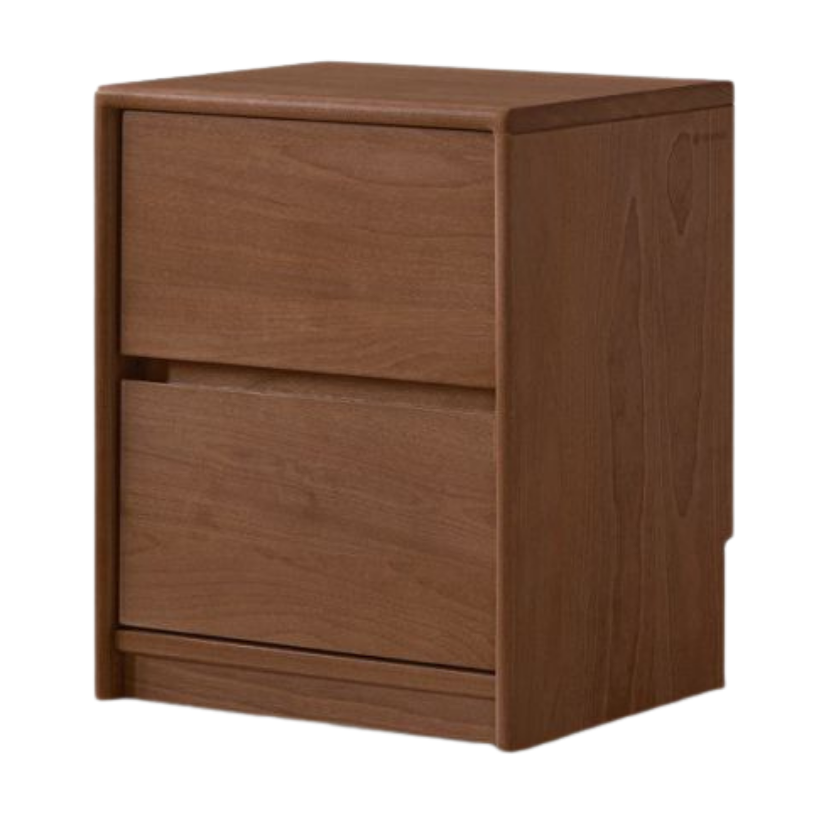 Birch Solid Wood Modern Minimalist Nightstand with Storage Cabinet