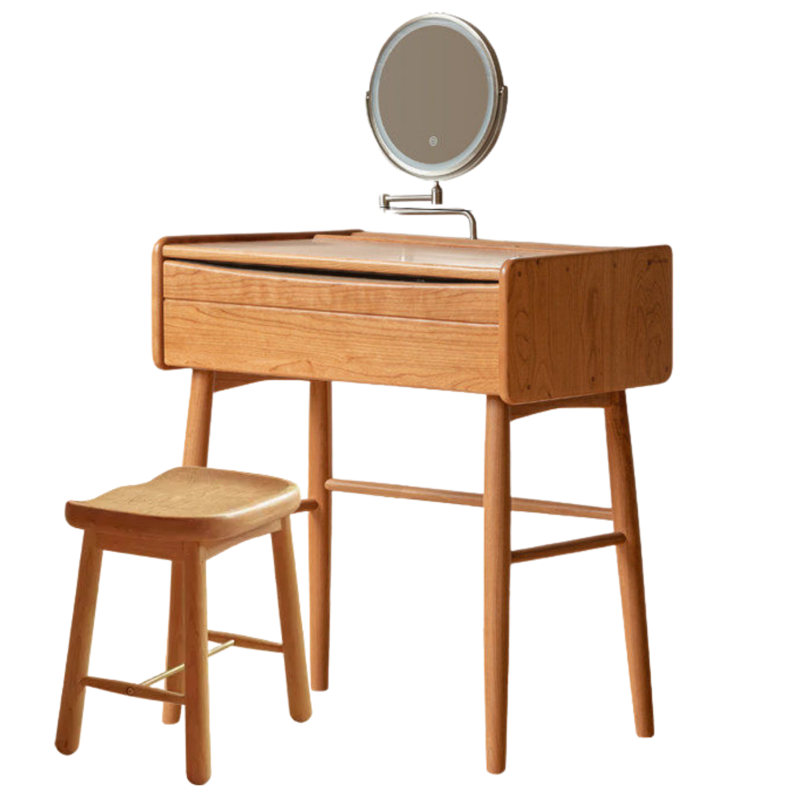 Cherry Solid Wood Small Vanity Table.