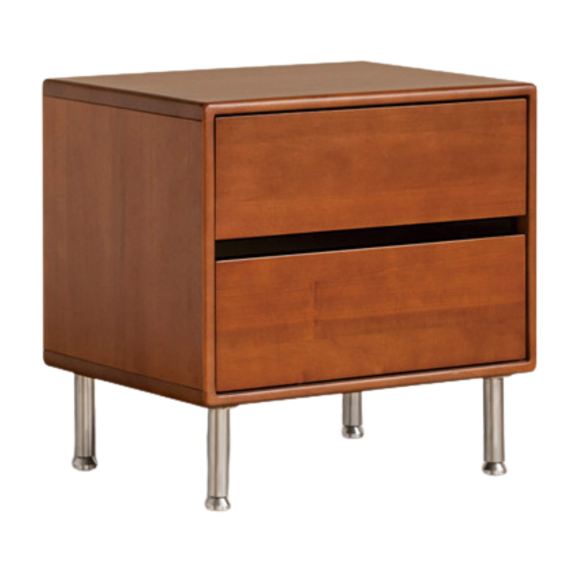 Poplar Solid Wood American Retro Nightstands