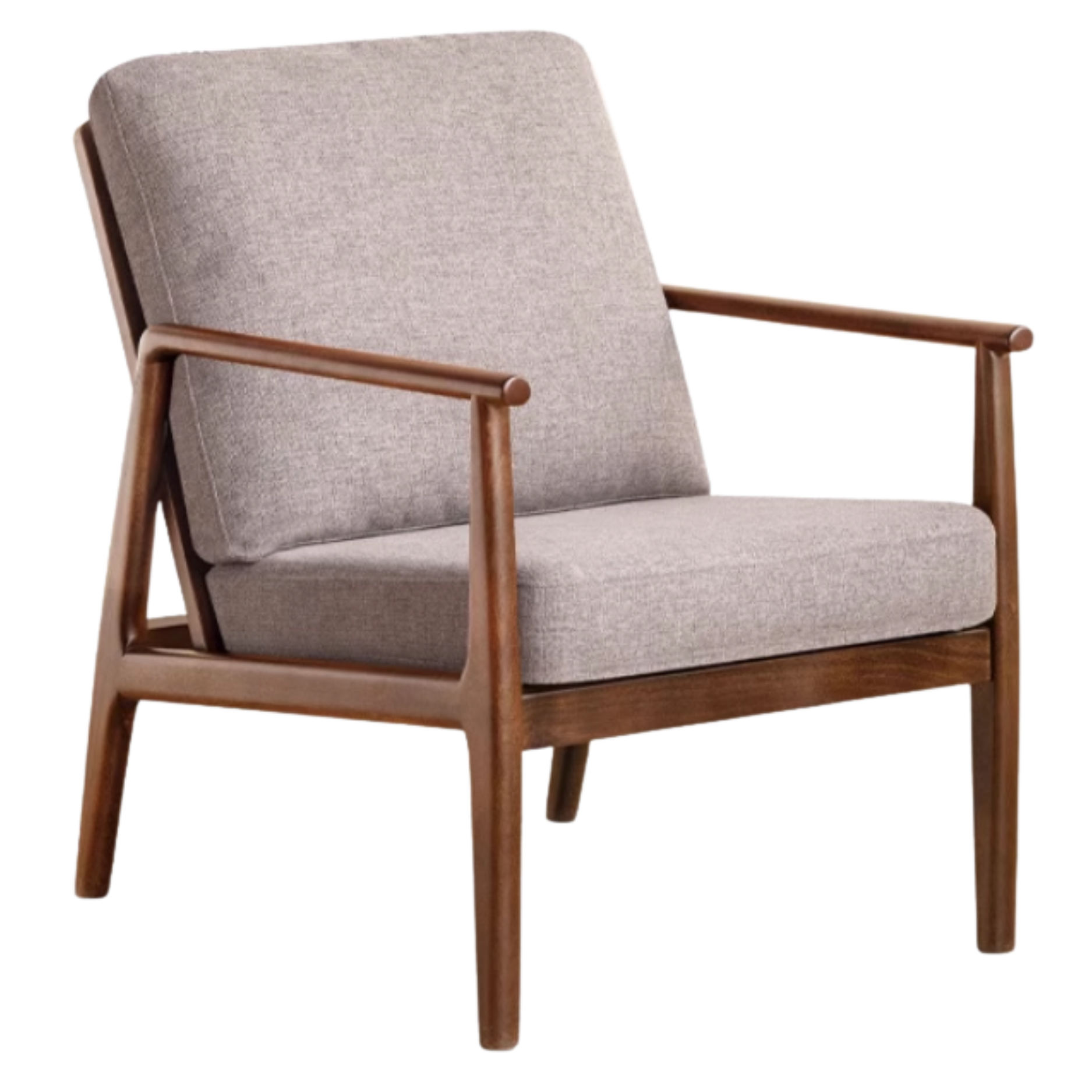 Black Walnut, Cherry, Sandalwood, Oak Solid Wood Leisure Armchair -