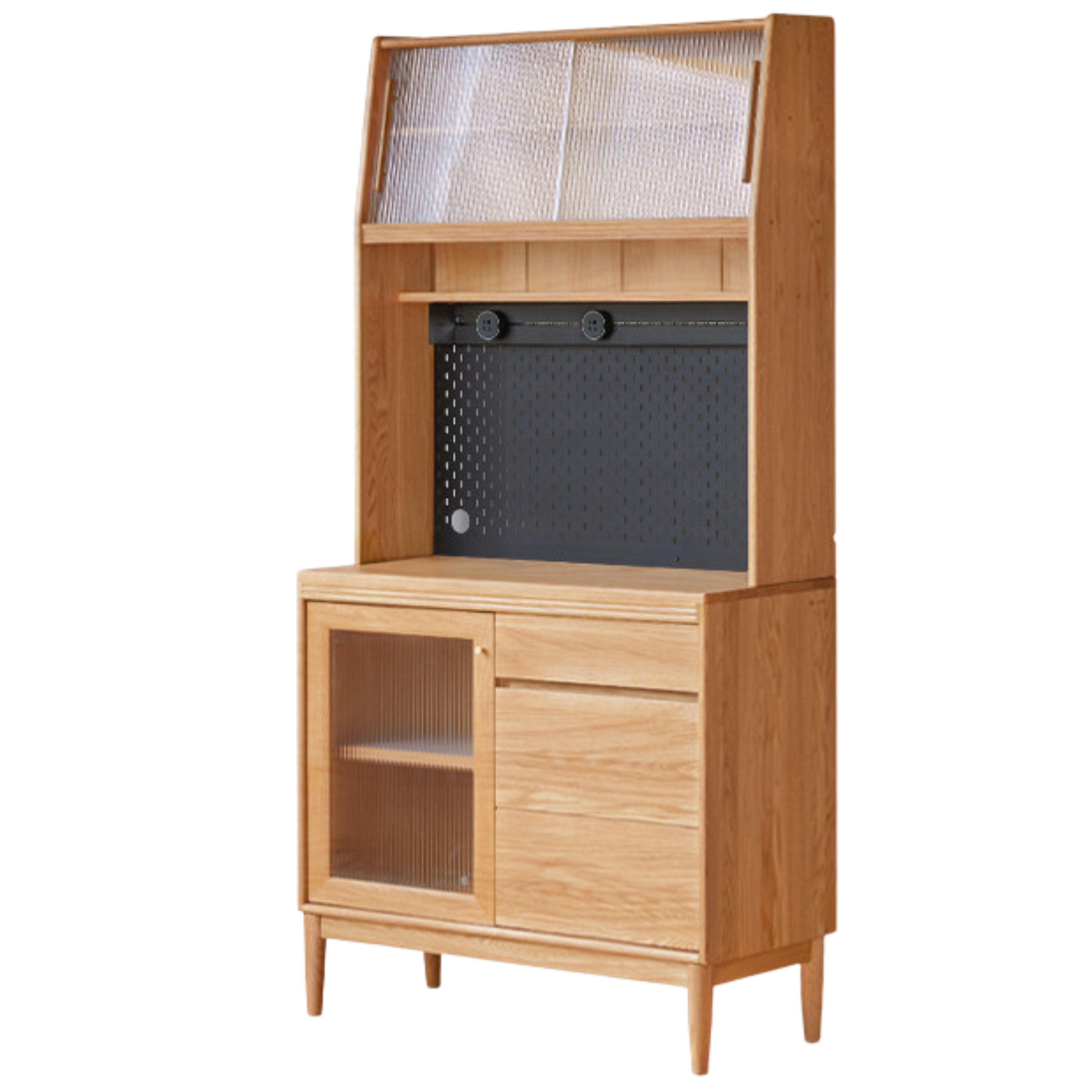 Oak, Ash Solid Wood Large Capacity Storage Sideboard